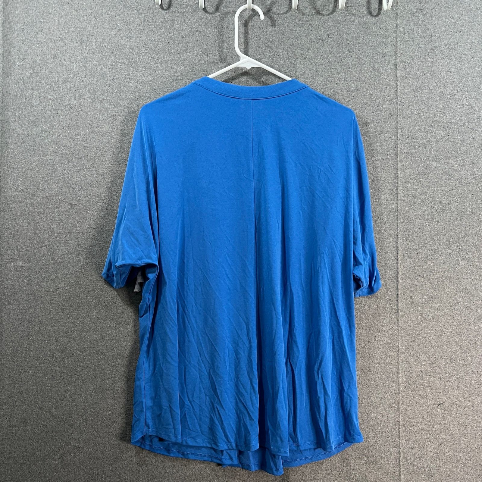 Other Susan Graver Liquid Knit Split Neck Short Dolman Sleeve Top Size XL / US 12-14 / IT 48-50 - 9 Thumbnail