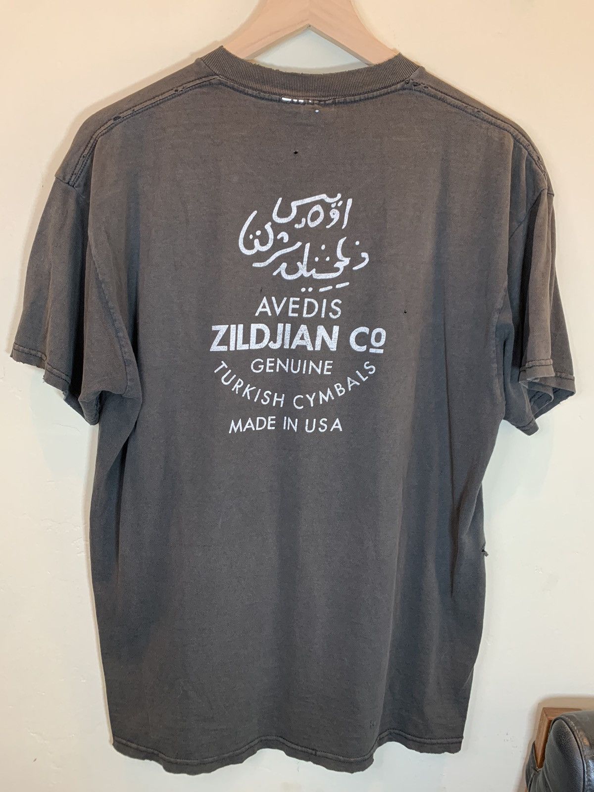 Band Tees × Vintage *RARE* Vintage Buddy Rich Zildjian Cymbals Jazz Art T-Shirt Size US L / EU 52-54 / 3 - 2 Thumbnail
