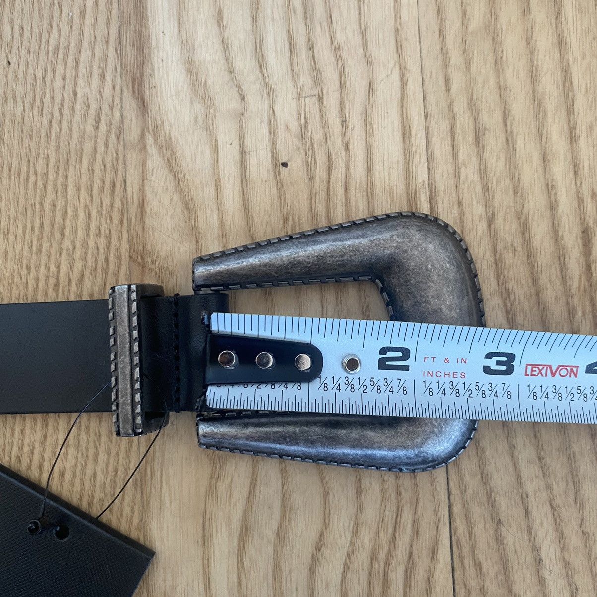 Saint Laurent Paris Saint Laurent SS21 YSL Leather Folk Western Buckle Belt 105 Size ONE SIZE - 9 Thumbnail