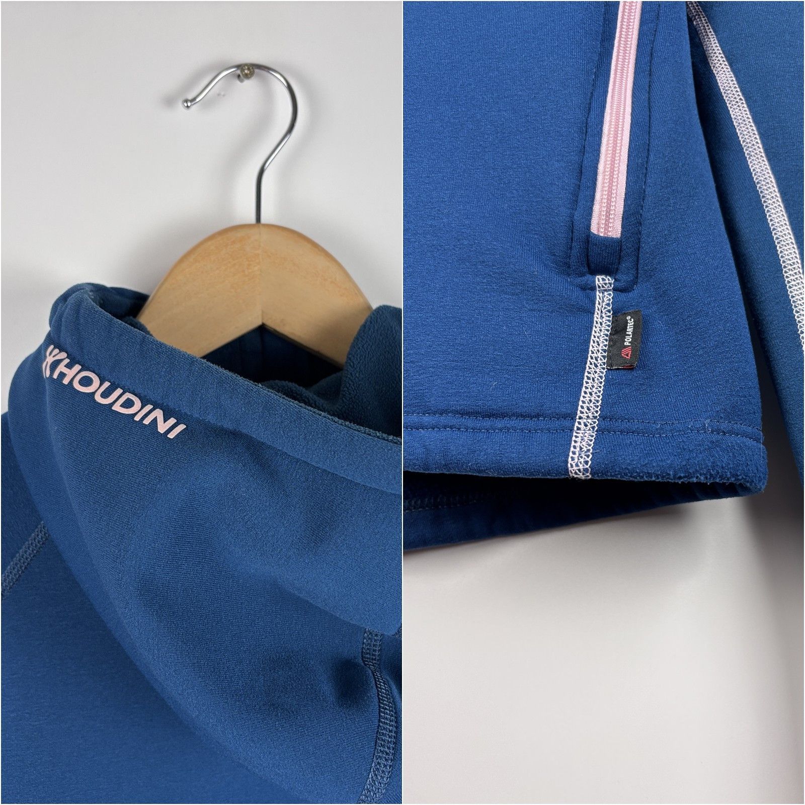 Houdini Womens Houdini Zip Hoodie Fleece Jacket Blue Size XS Size XS / US 0-2 / IT 36-38 - 4 Thumbnail