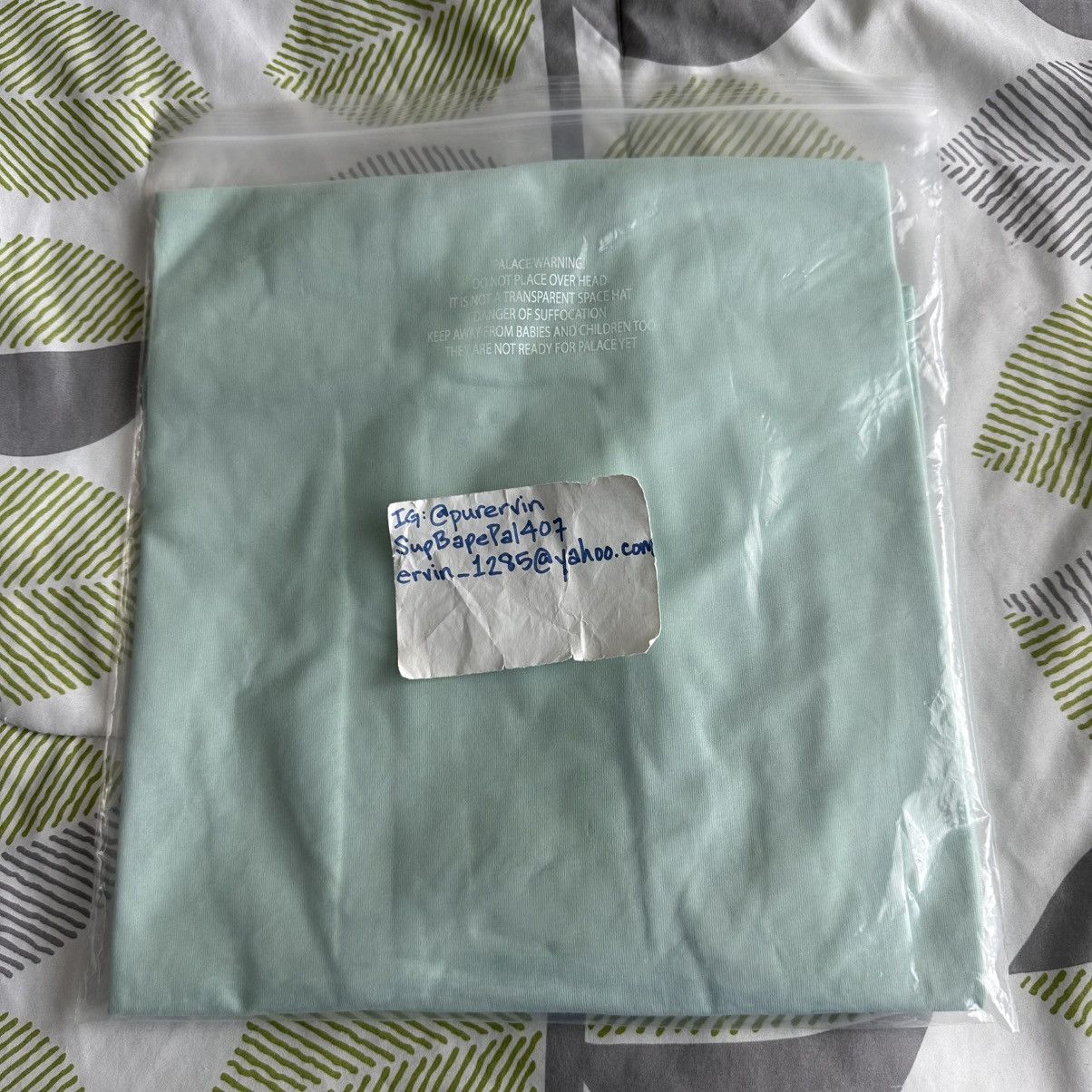 Palace SANS FERG LONGSLEEVE DUCK EGG BLUE size LARGE Size US L / EU 52-54 / 3 - 3 Thumbnail