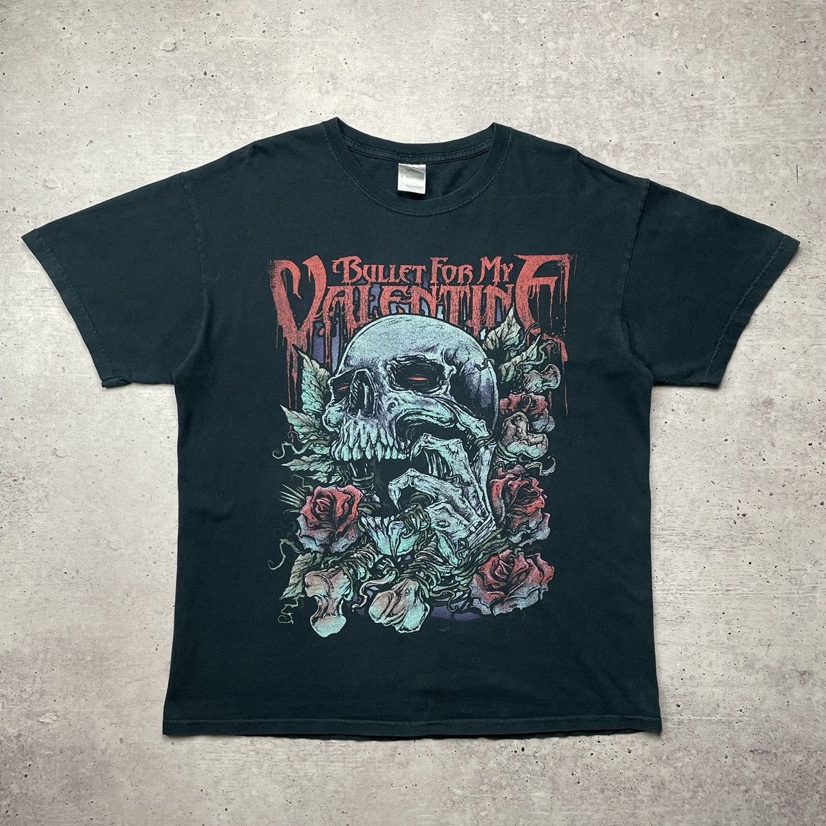 Band Tees × Vintage Vintage Y2k Bullet For My Valentine Rare T-shirt Size US XL / EU 56 / 4 - 1 Thumbnail