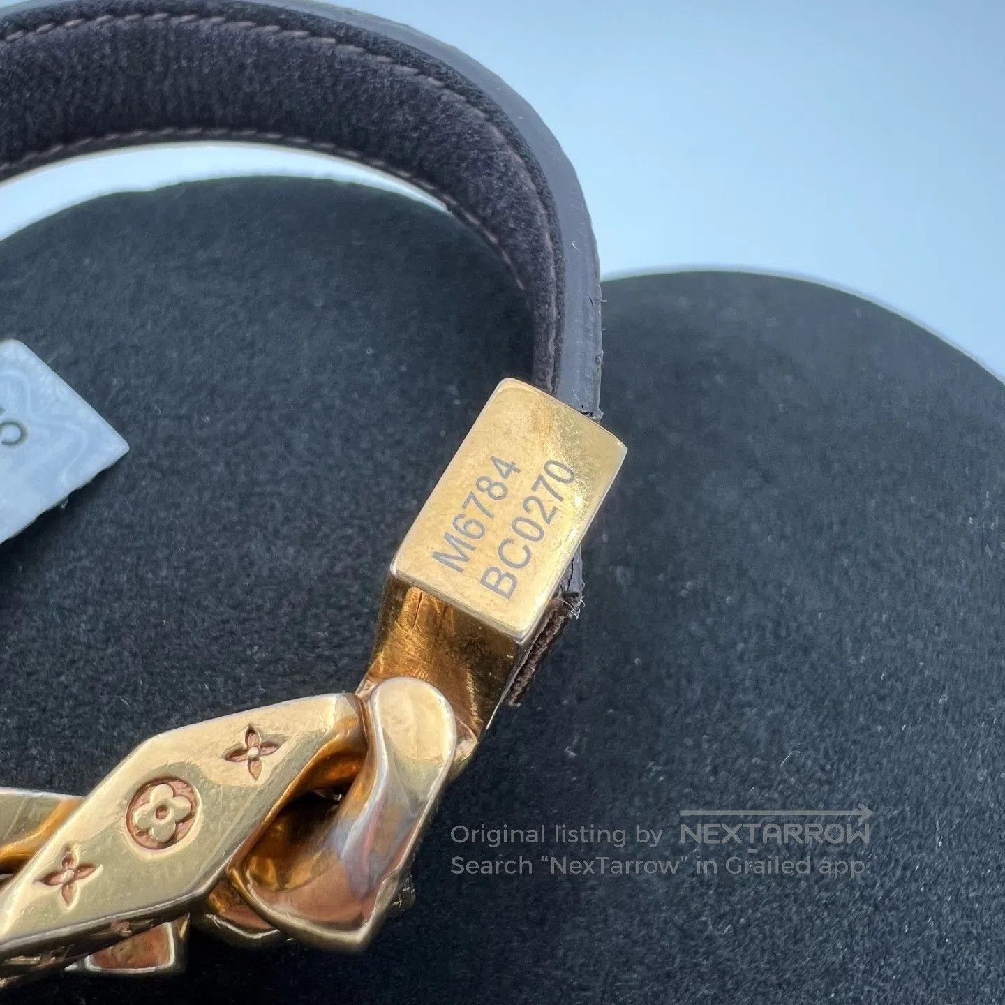 Louis Vuitton Louis Vuitton Pigskin Presbyopia Cuban Bracelet Size ONE SIZE - 2 Thumbnail