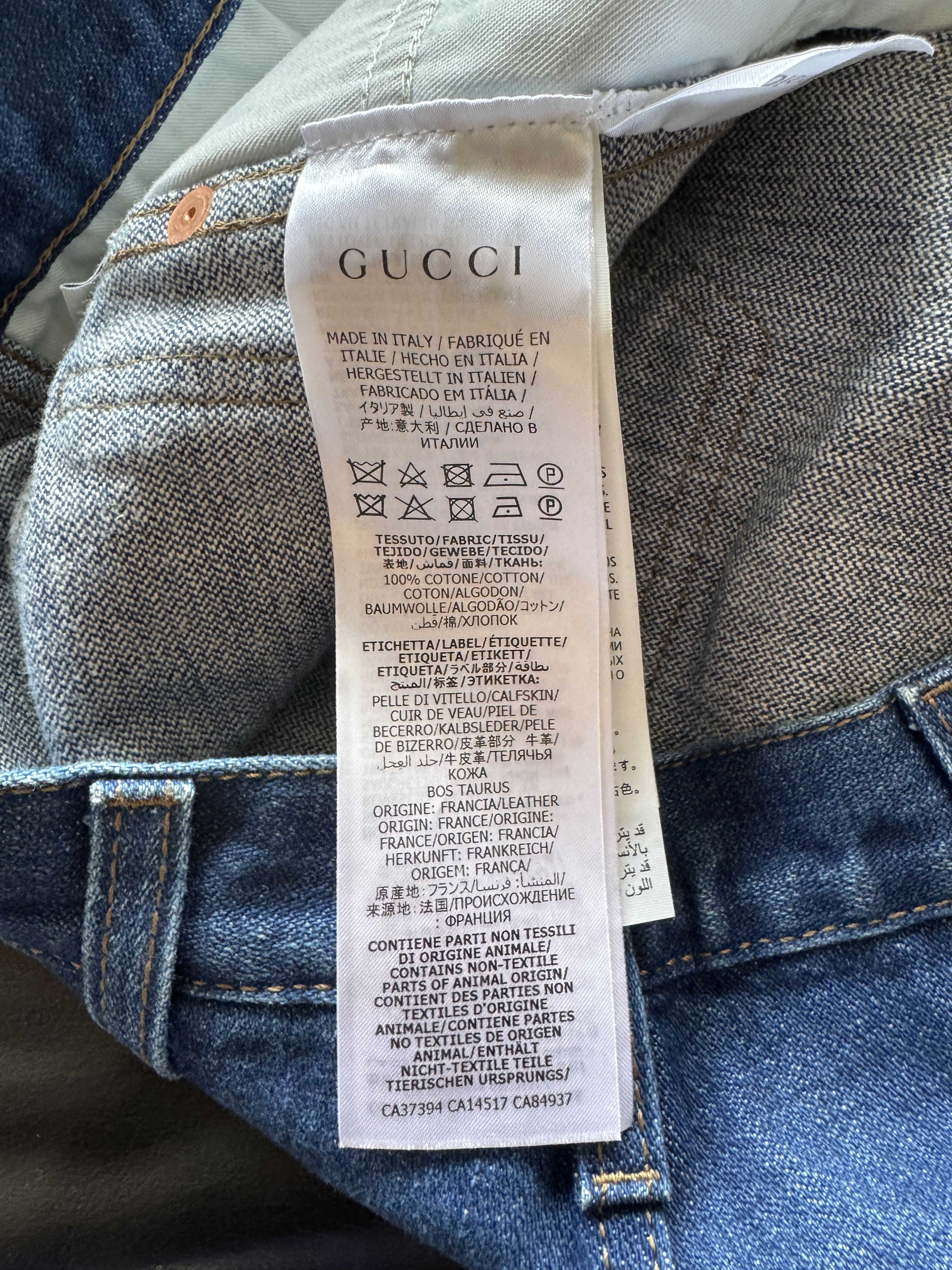Gucci Mickey Embroidered Jeans Size US 30 / EU 46 - 14 Thumbnail