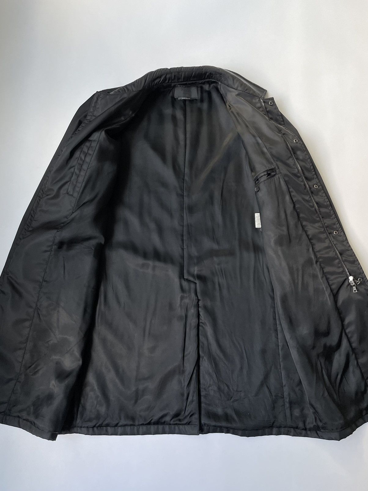 Prada A/W 09 Black Nylon Mac Jacket Size US L / EU 52-54 / 3 - 10 Thumbnail