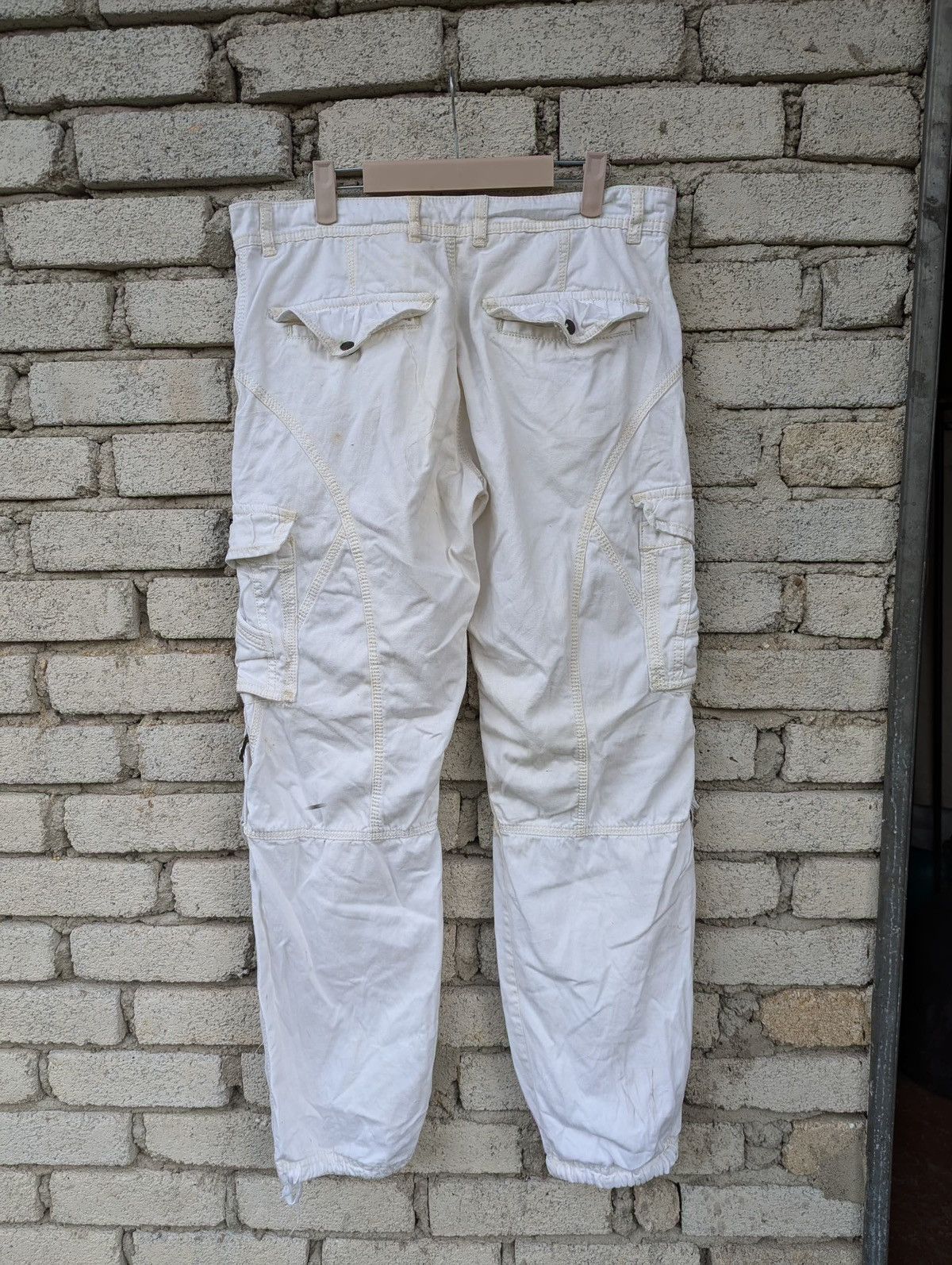 Japanese Brand × Voodoo Tactical White Men Cargo Trousers Pants B.D.City Vogue Classic Size US 36 / EU 52 - 4 Thumbnail