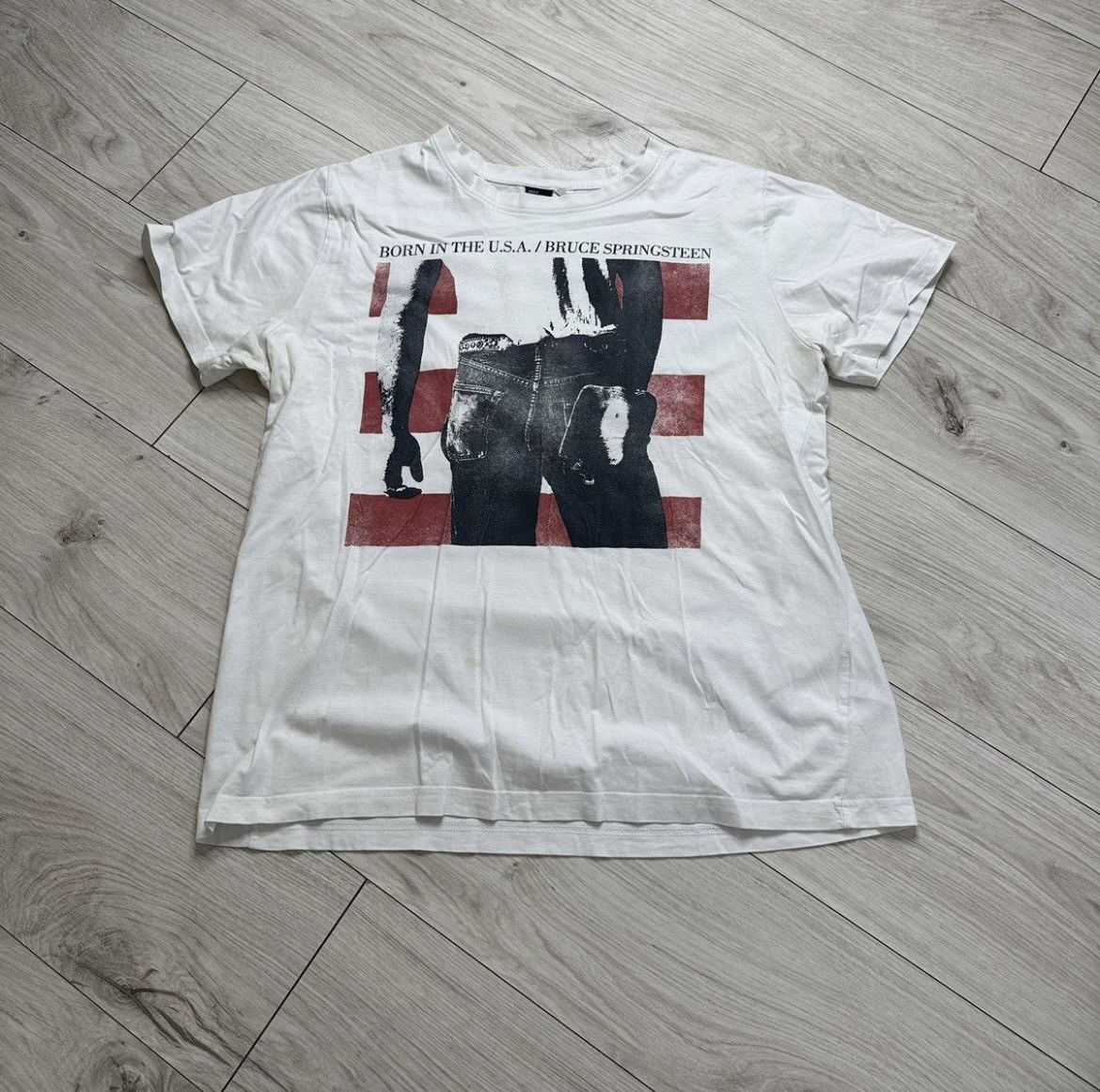Band Tees × Vintage Vintage 80s Bruce Springsteen Born In The USA Tour T Shirt Size US XL / EU 56 / 4 - 1 Thumbnail
