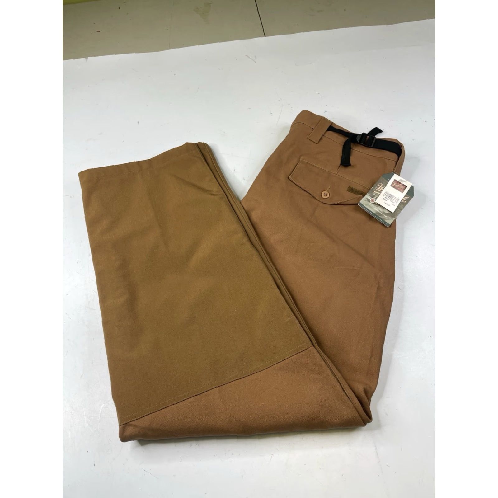 Vintage Woolrich Pants Outdoor Regular Cotton Brown Size Large L Mens Straight Inseam See Measurements Zip Flat Front Mid Rise 10-12 Material: Cotton Size US 33 - 2 Thumbnail