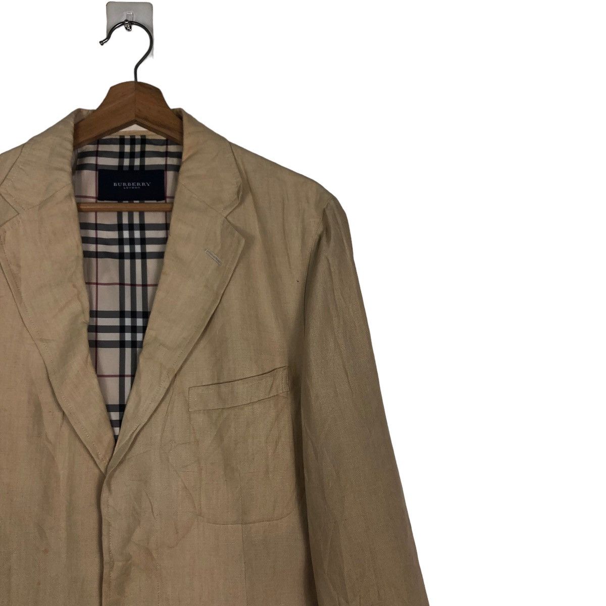 Burberry 🔥Vintage Burberry London Chore Jacket Nova Check Design Size US L / EU 52-54 / 3 - 6 Thumbnail