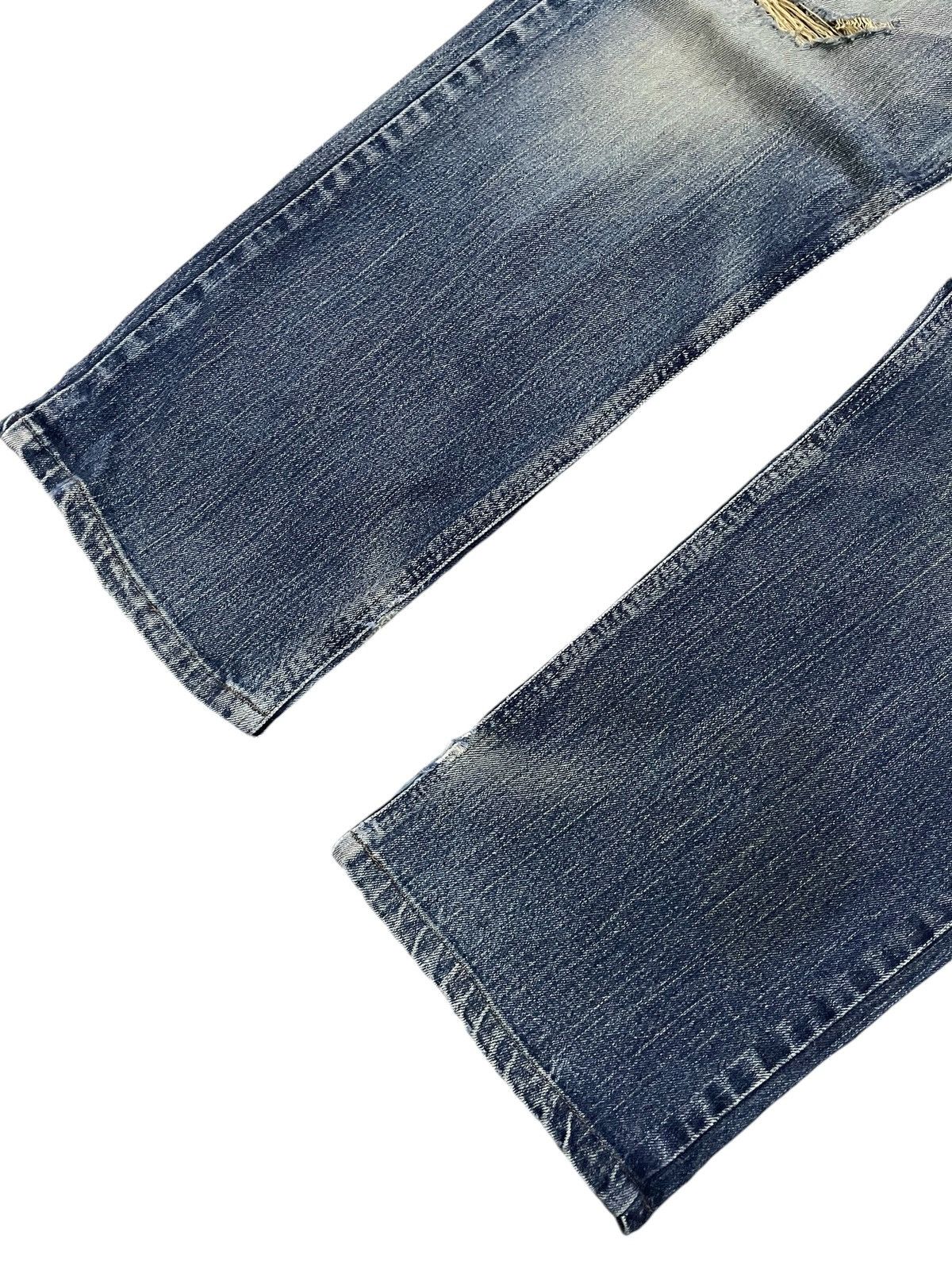 Edwin × If Six Was Nine × Vintage Edwin XV 404 Mud Wash Leather Trimmed Loose Jeans Size US 32 / EU 48 - 5 Thumbnail