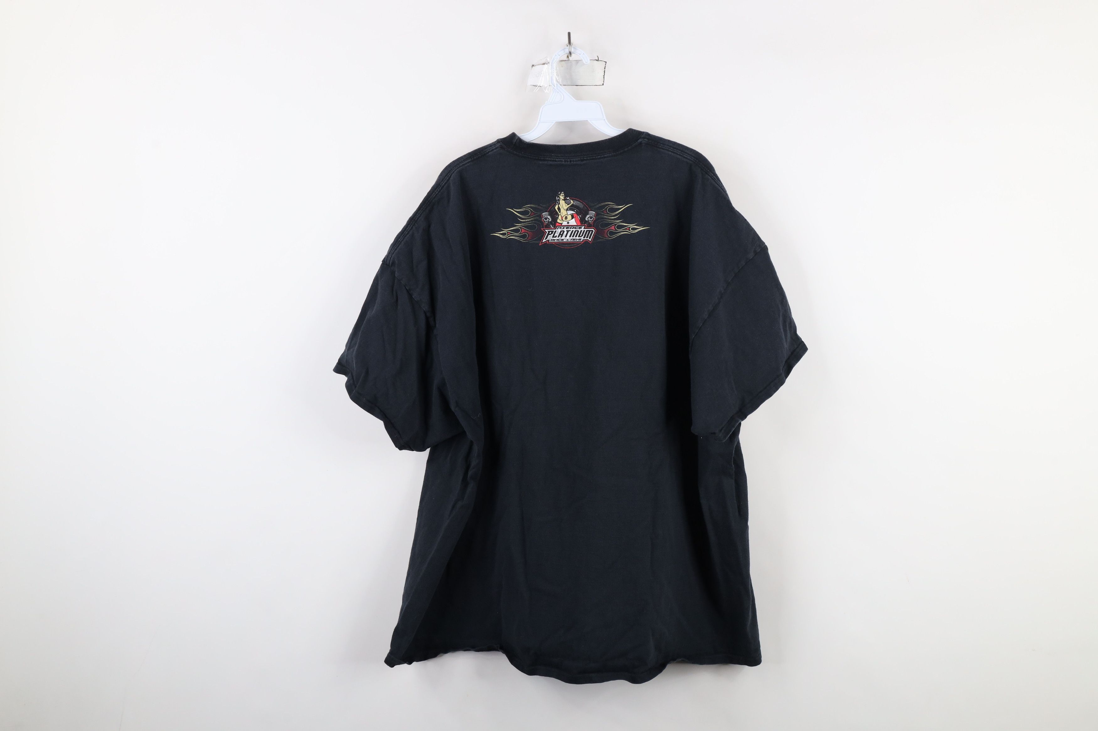 Vintage Y2K Streetwear Platinum Race Cars Pinup Girl Fire T-Shirt Size US XXL / EU 58 / 5 - 11 Thumbnail