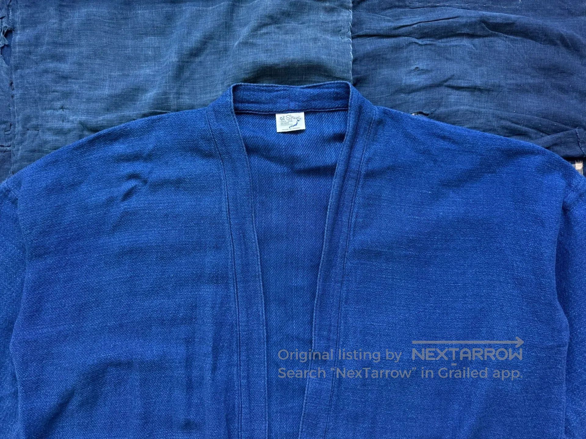 Orslow Orslow Takumi Indigo Dye Robe Cardigan. Size US M / EU 48-50 / 2 - 4 Thumbnail