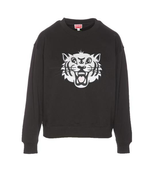 Kenzo KENZO Women Sweater FF52SW1914MF 99J Black Size S / US 4 / IT 40 - 1 Thumbnail