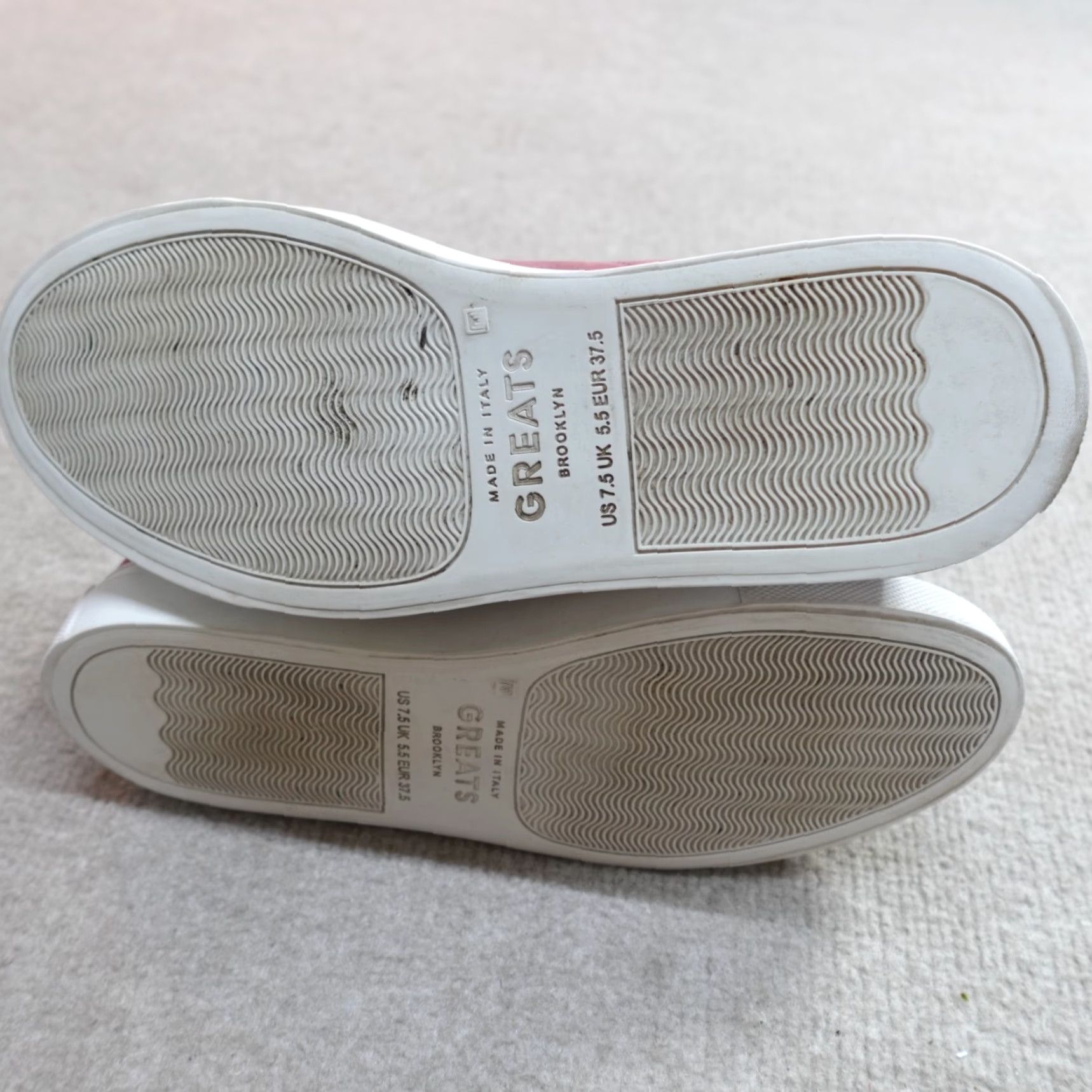 Greats GREATS Women's Sneakers High Top Suede Leather Lined Made in Italy Pink 7.5 Leather Insole Size M / US 6-8 / IT 42-44 - 6 Thumbnail