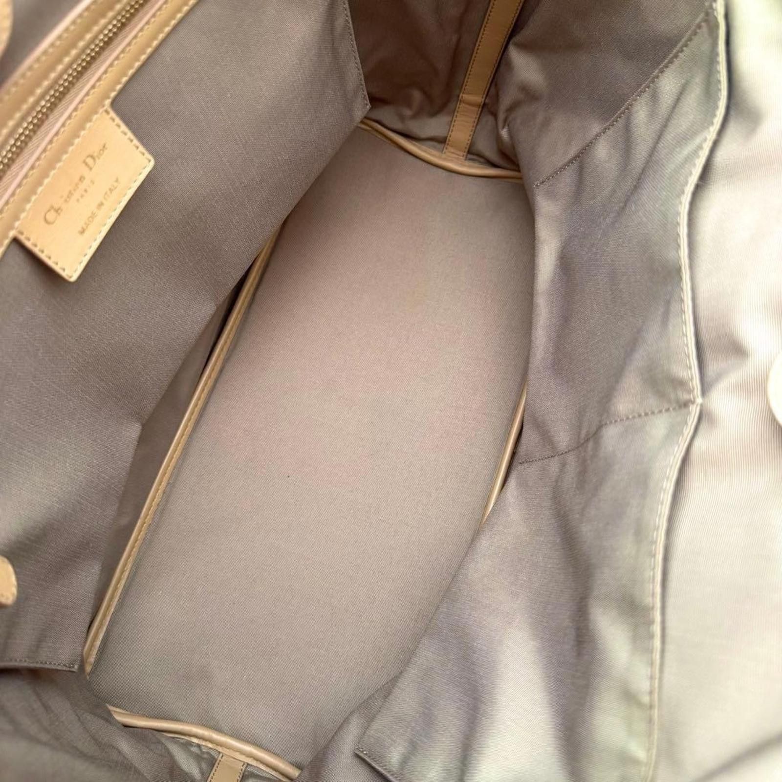 Dior Dior - Beige Quilted Leather Tote Bag Size ONE SIZE - 7 Thumbnail