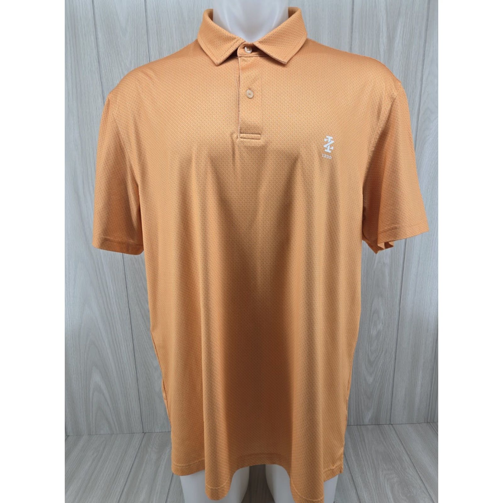 Izod VINTAGE: No IZOD Golf Polo Shirt Mens XL Orange Short Sleeve Polyester Size US XL / EU 56 / 4 - 2 Thumbnail