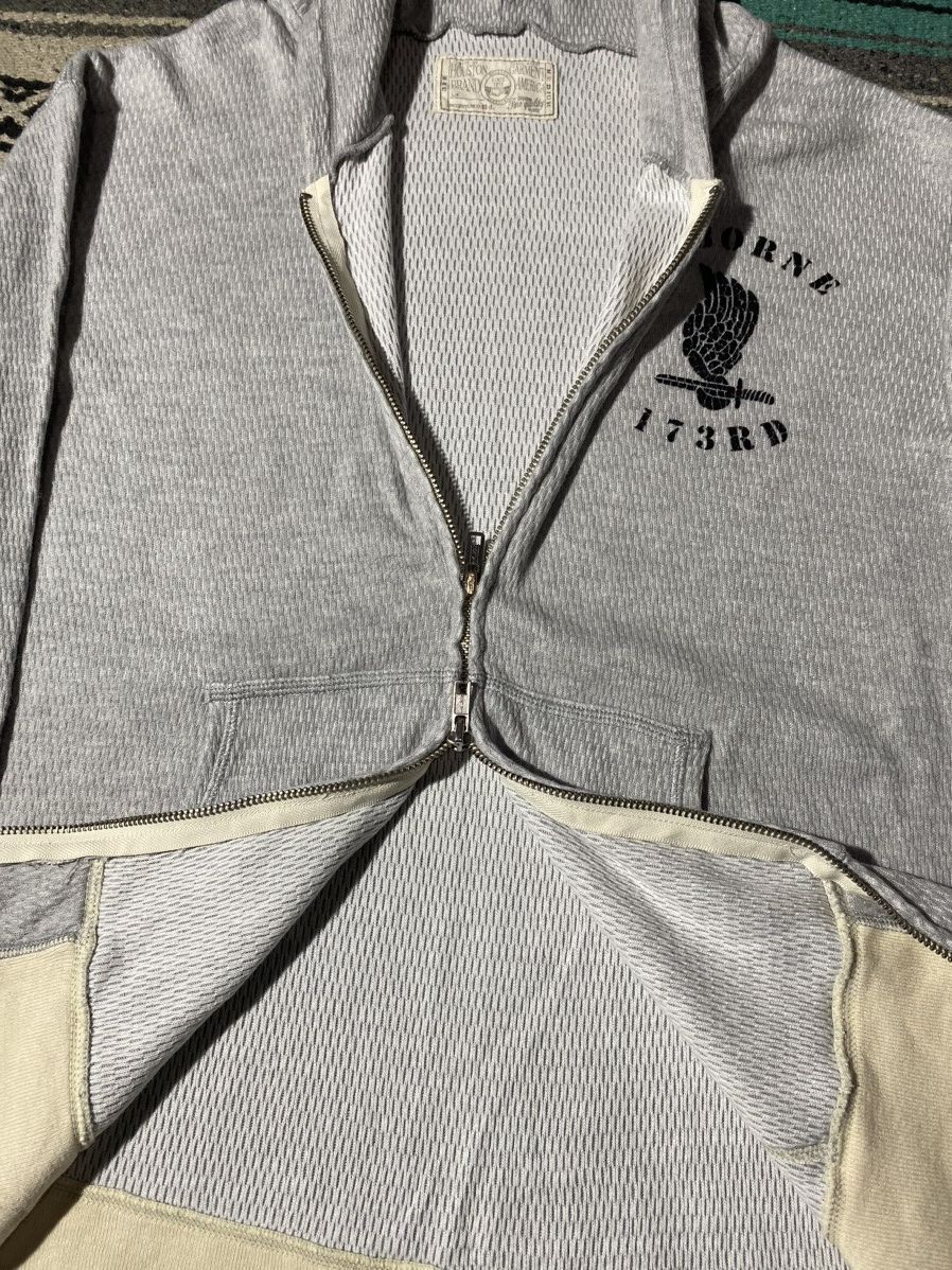 Japanese Brand × Vintage Vintage Houston Thermal Zip Hoodie Size US M / EU 48-50 / 2 - 7 Thumbnail