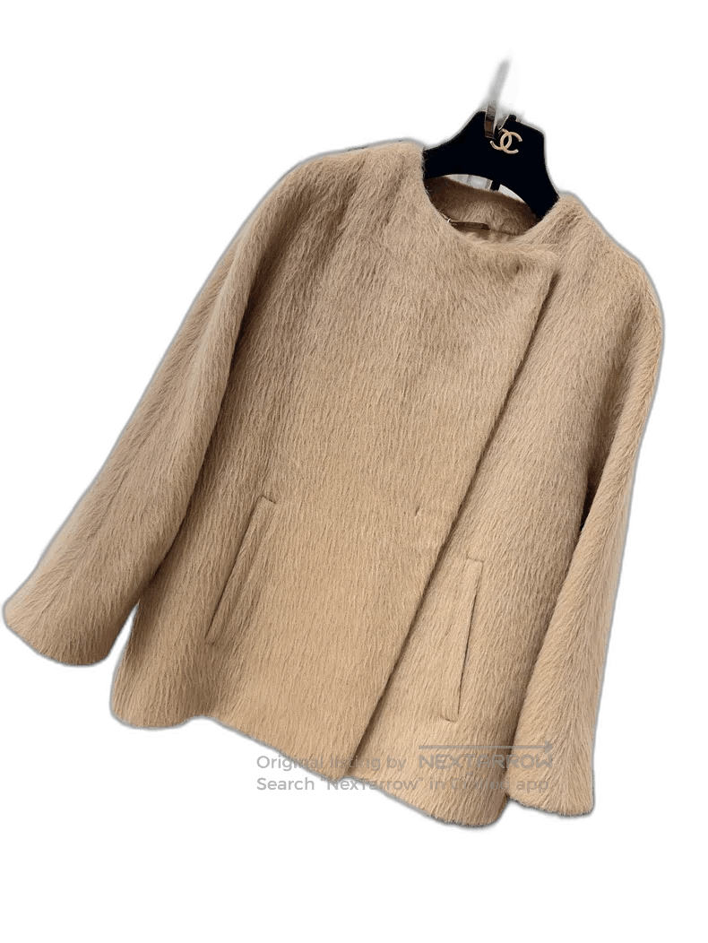 Max Mara MaxMara Studio Alpaca Wool Short Coat. Size M / US 6-8 / IT 42-44 - 1 Thumbnail