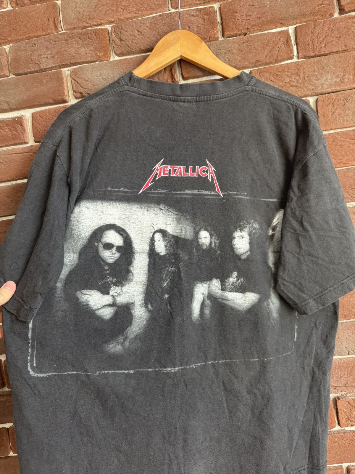Band Tees Metallica Ride The Lightning Metal Band 90s Vintage T-Shirt Size US L / EU 52-54 / 3 - 7 Thumbnail