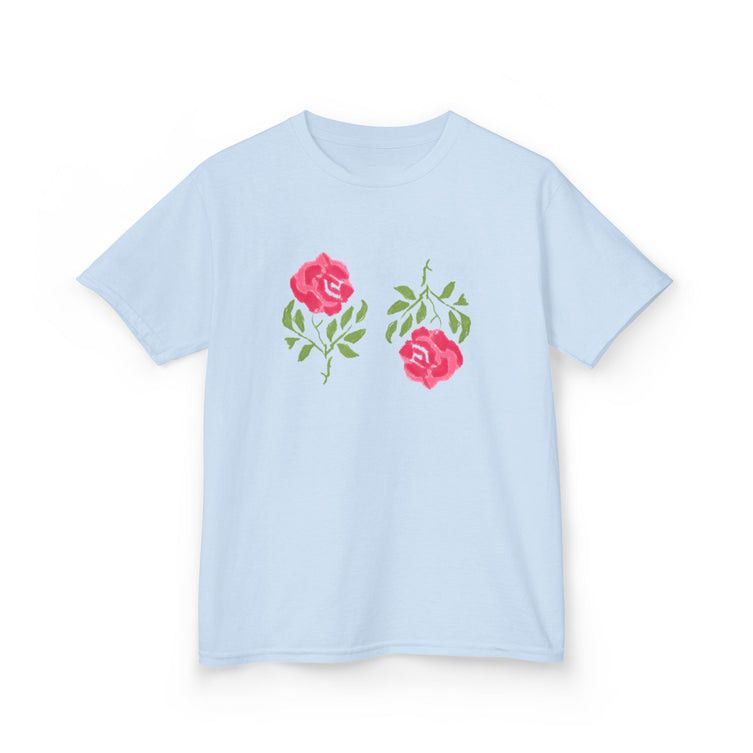 Other Blue Vintage Roses Baby Tee Size M / US 6-8 / IT 42-44 - 3 Thumbnail