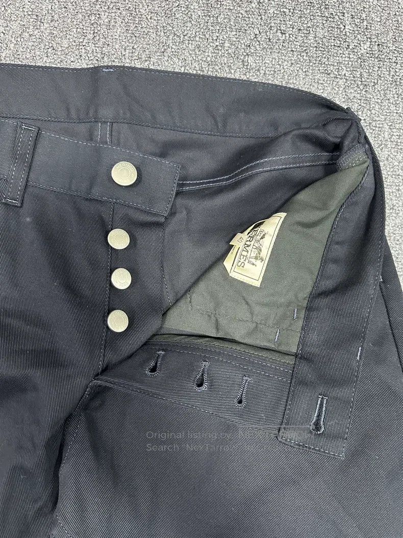 Hermes Hermes Autumn/Winter logo leather patch denim casual pants Size 26" / US 2 / IT 38 - 5 Thumbnail