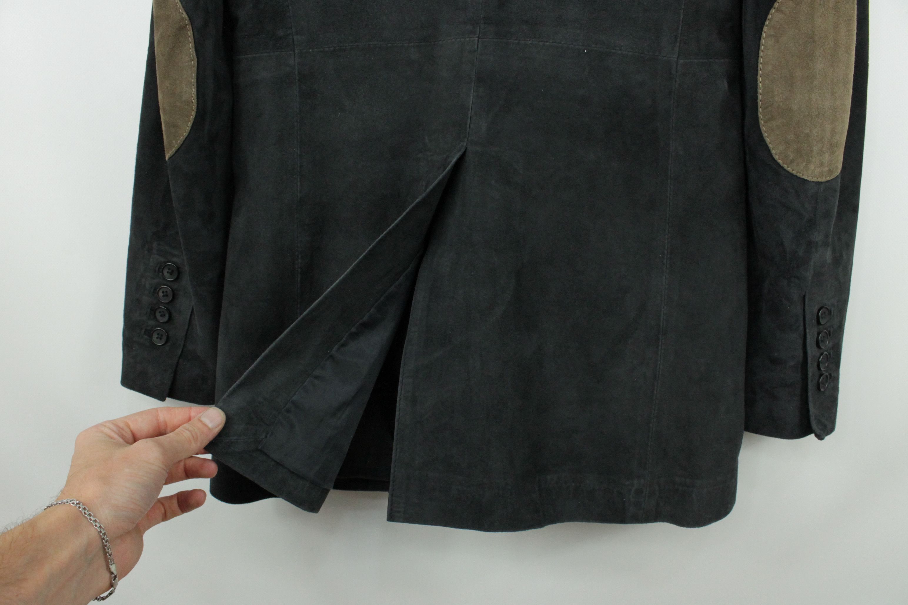 Genuine Leather Anna Lascata Gray Suede Leather Michelle Blazer Jacket Size M / US 6-8 / IT 42-44 - 10 Thumbnail