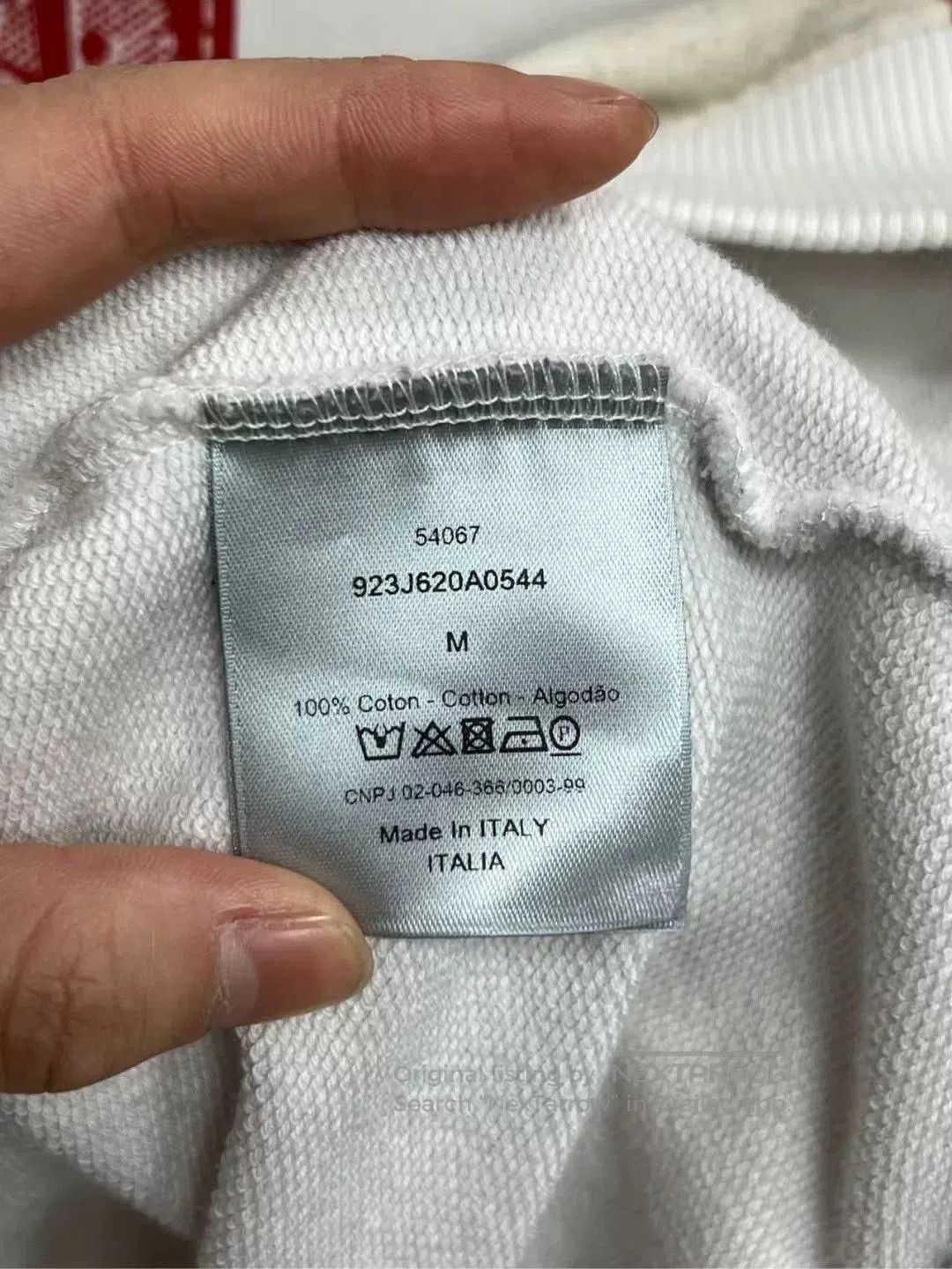 Dior dior striped sweatshirt in white color. Size US M / EU 48-50 / 2 - 3 Thumbnail