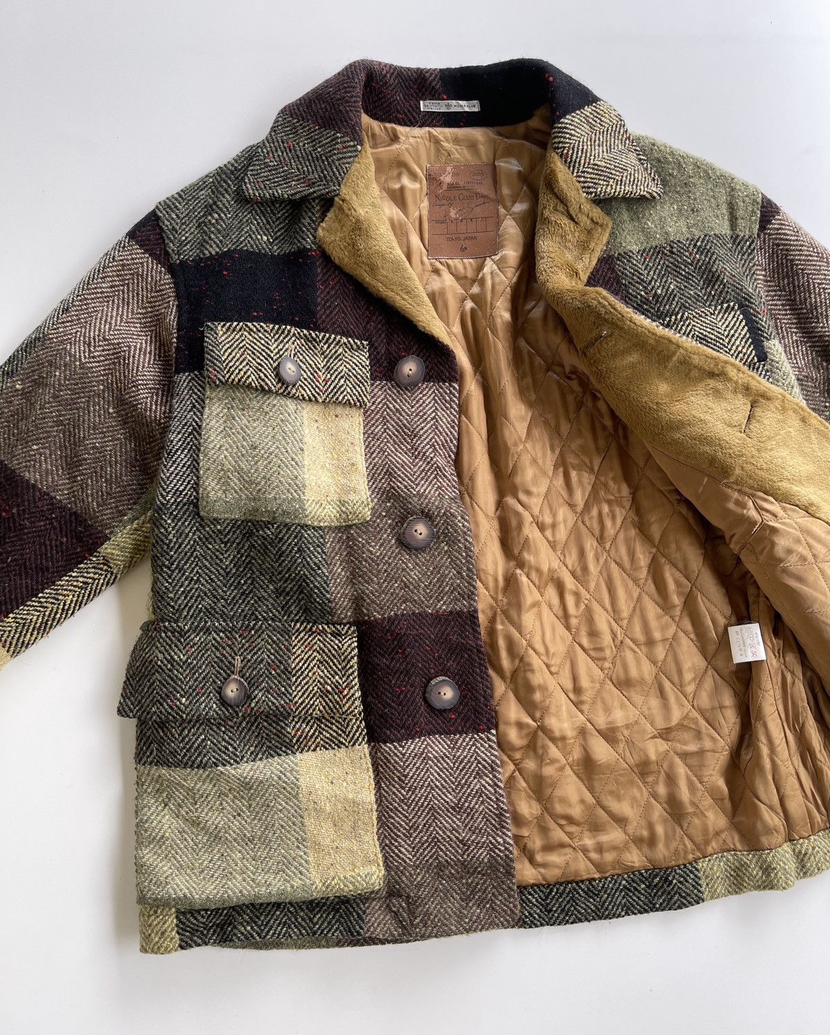 Nicole Club RARE! Nicole Club X Kagumi Sasaki Patchwork Quilted Jacket Size US L / EU 52-54 / 3 - 4 Thumbnail