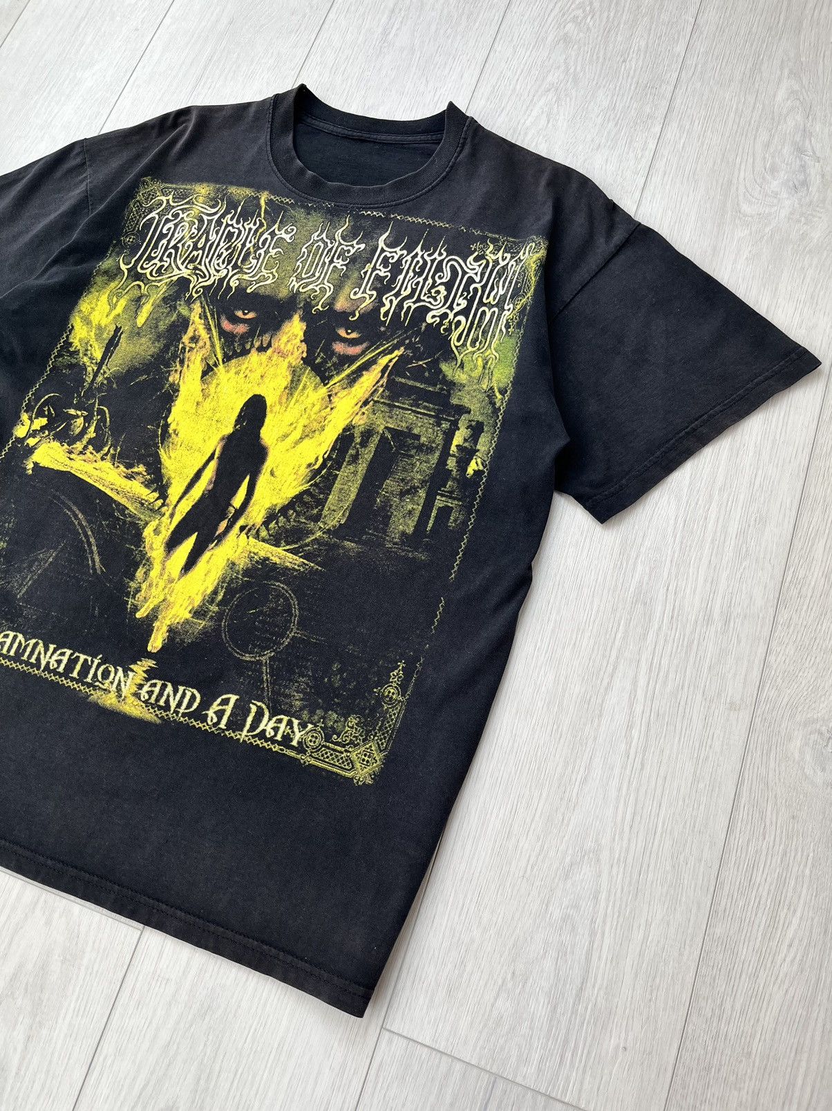 Band Tees × Vintage Vintage Cradle of Filth T-Shirt 90s Rare Big Logo Death Y2K Size US L / EU 52-54 / 3 - 4 Thumbnail