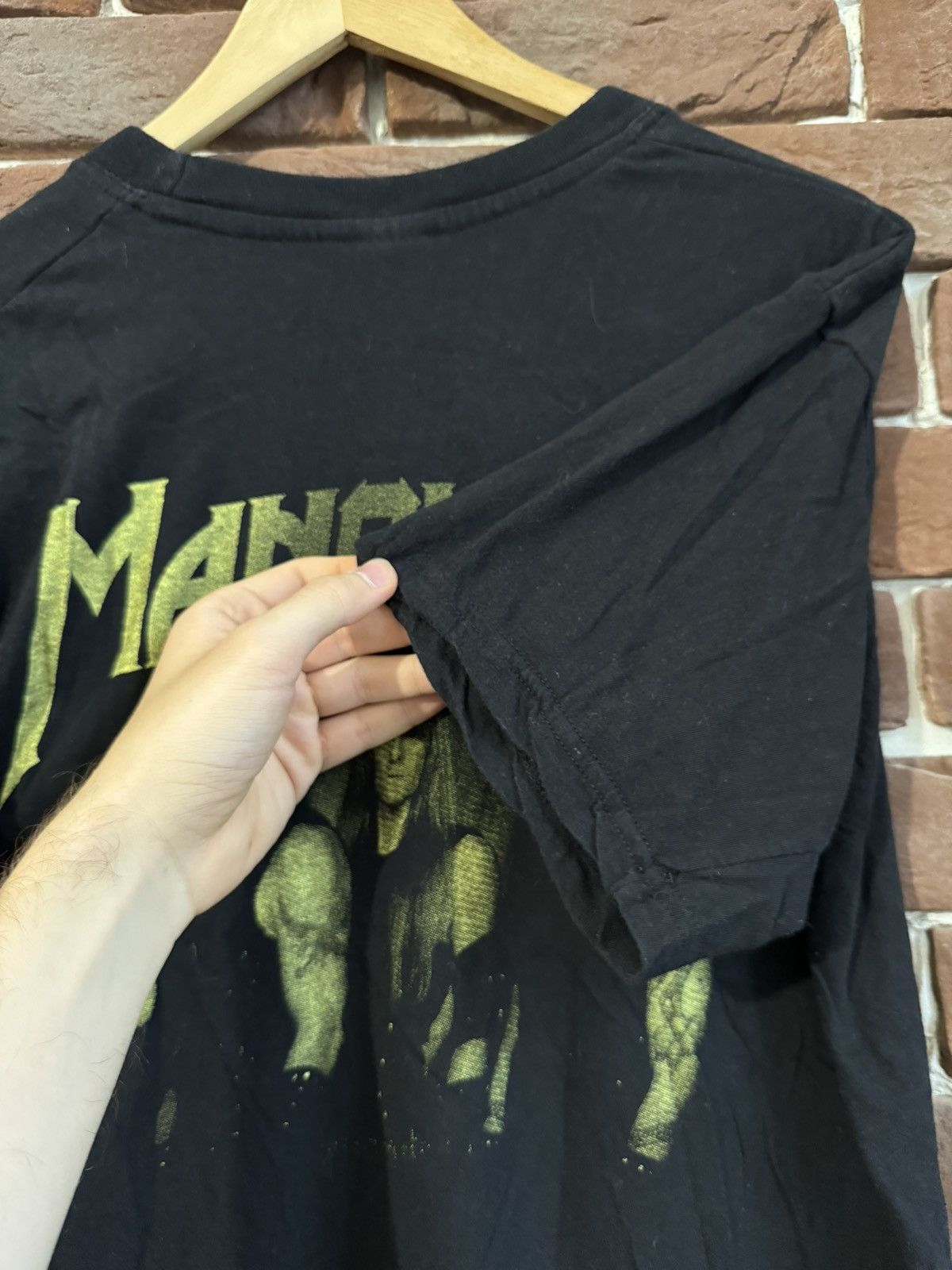 Band Tees Rare Manowar 00s Vintage Tshirt Heavy Metal Band Tee Size US L / EU 52-54 / 3 - 6 Thumbnail