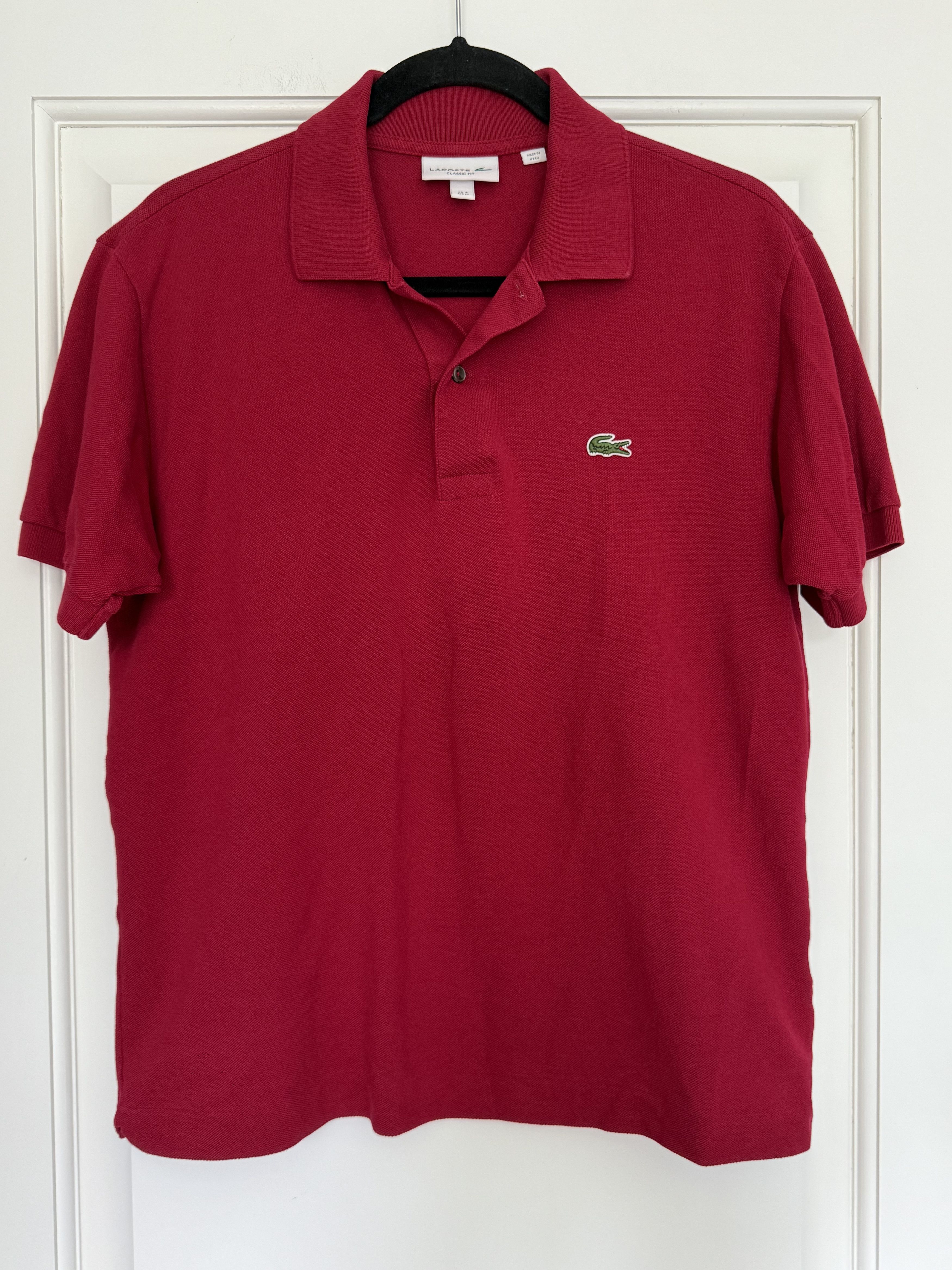 Lacoste Lacoste Red Clasic Fit Polo Size US M / EU 48-50 / 2 - 1 Thumbnail