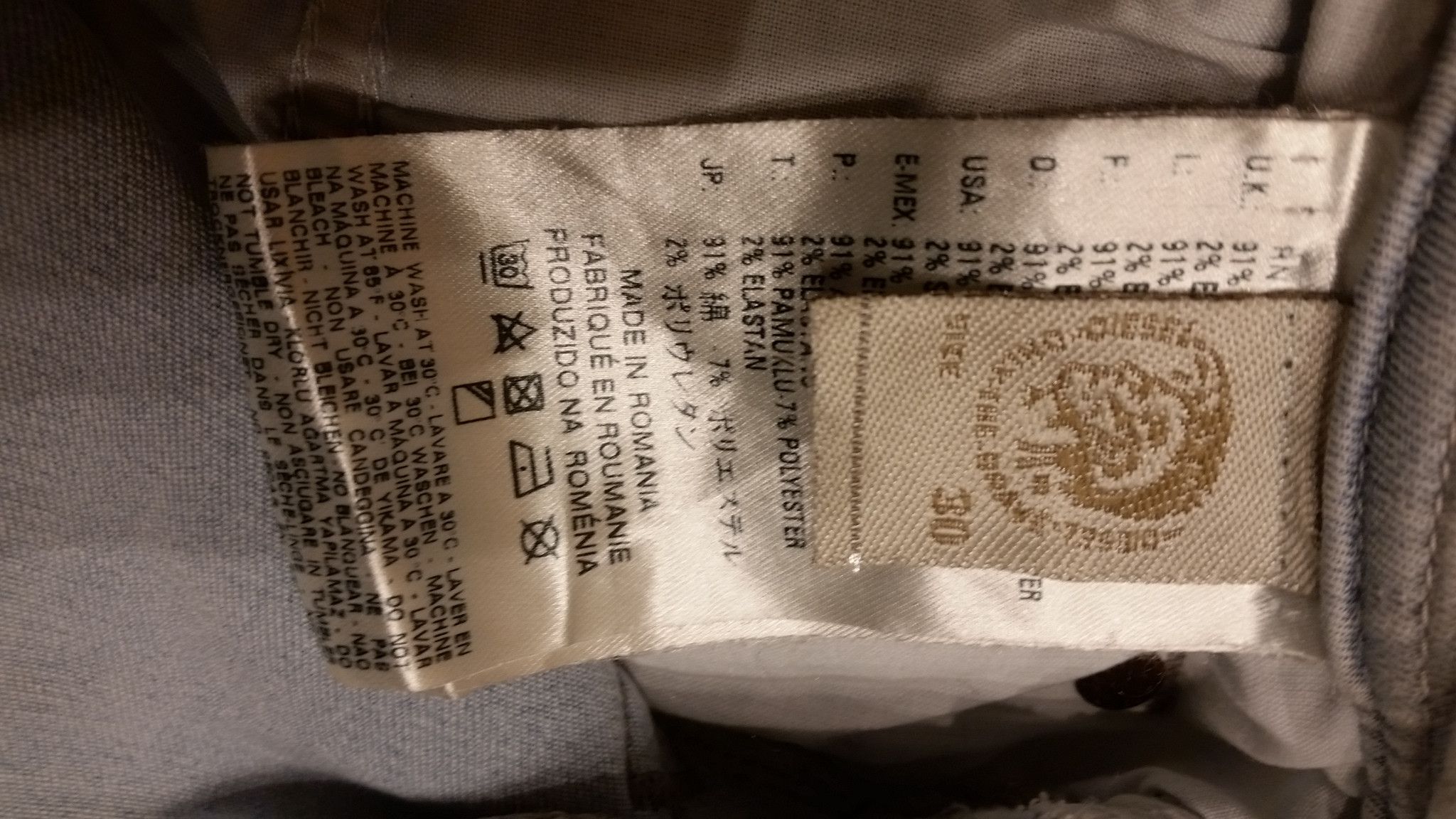 Diesel × Vintage Diesel Sleenker 0829I SKINNY W30 L36 slim W31 L34 stretch Size US 30 / EU 46 - 9 Thumbnail
