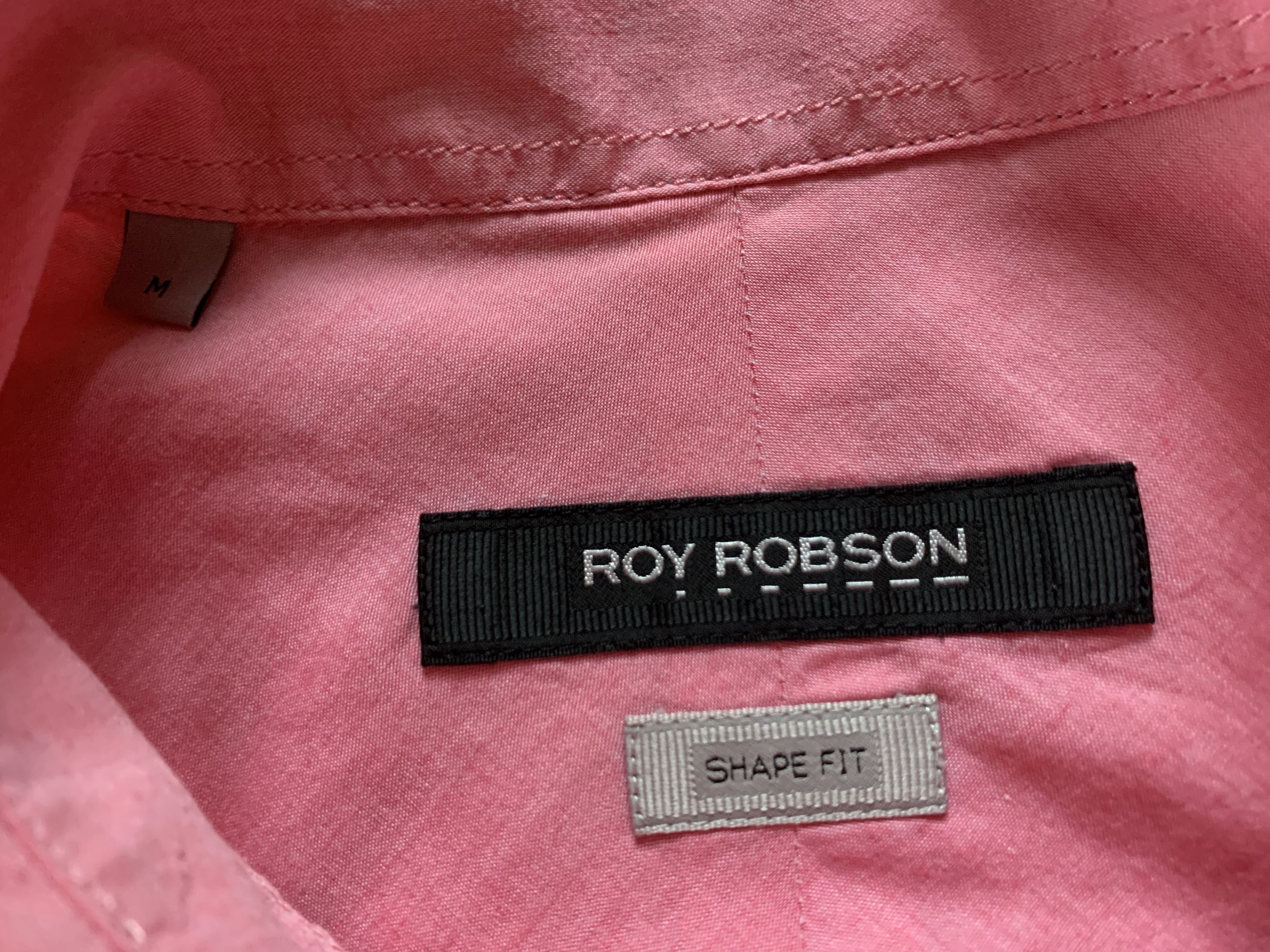 Designer Roy Robson Shape Fit Pink Short Sleeve Shirt Size US M / EU 48-50 / 2 - 5 Thumbnail