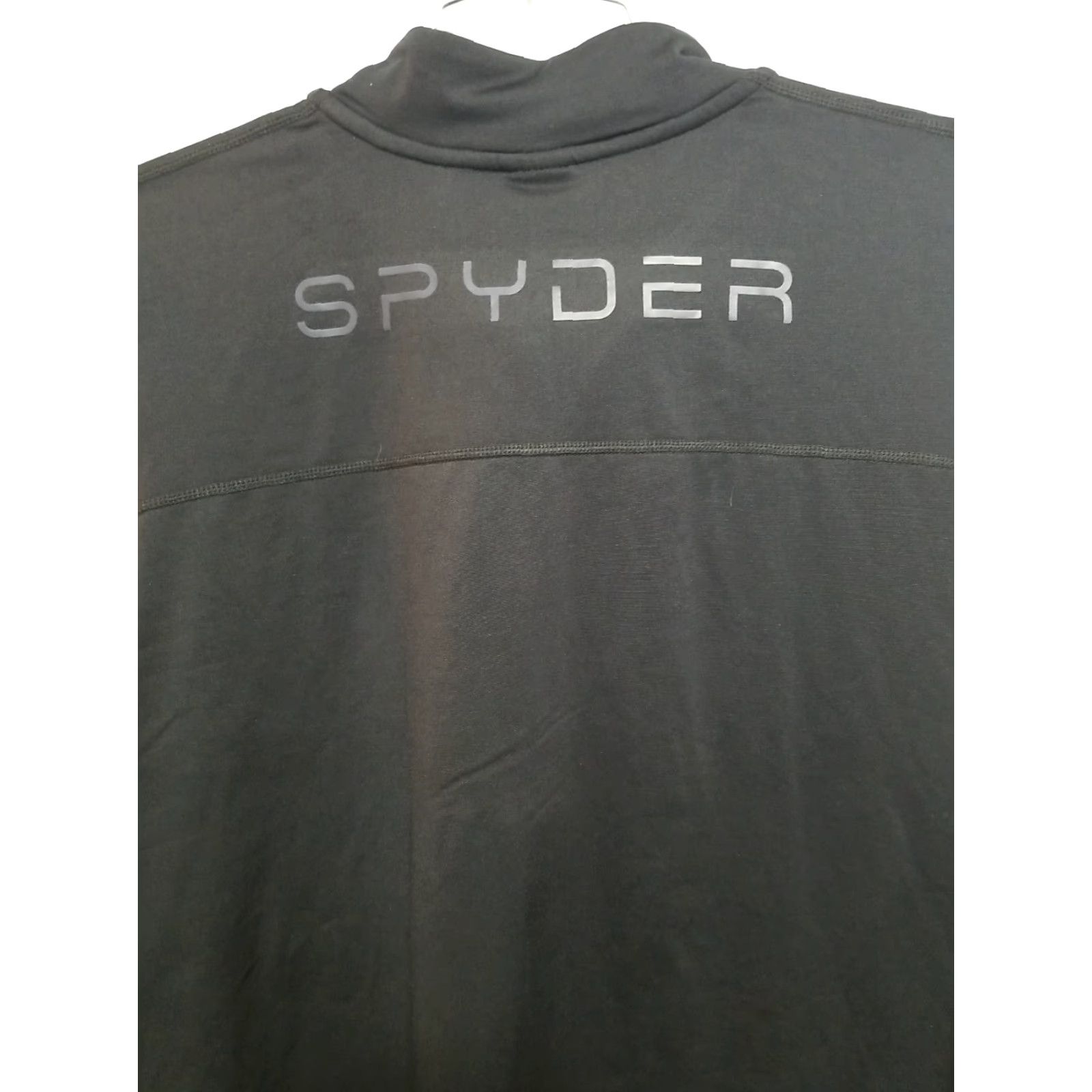 Spyder Spyder Active Mens XL Black Quarter Zip Long Sleeve Pullover Shirt Stretch Size US XL / EU 56 / 4 - 4 Thumbnail