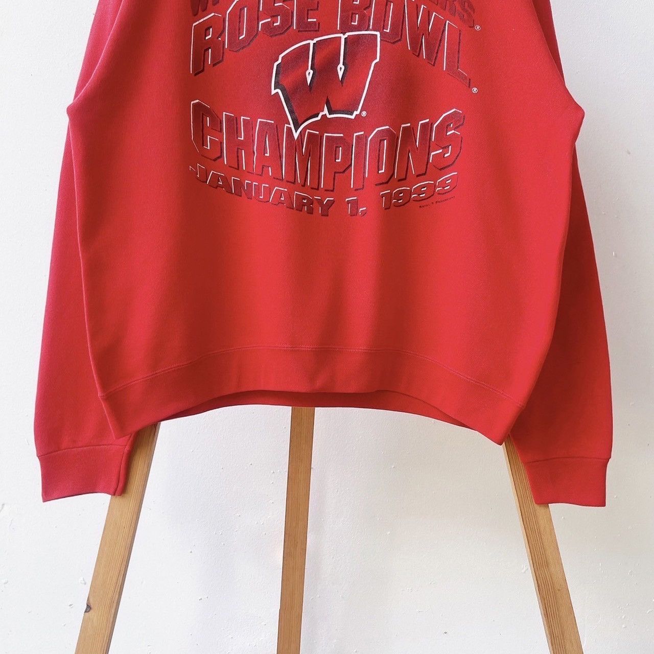 Delta × Vintage 90s Wisconsin Badgers UW sweatshirt/ L Size US L / EU 52-54 / 3 - 4 Thumbnail
