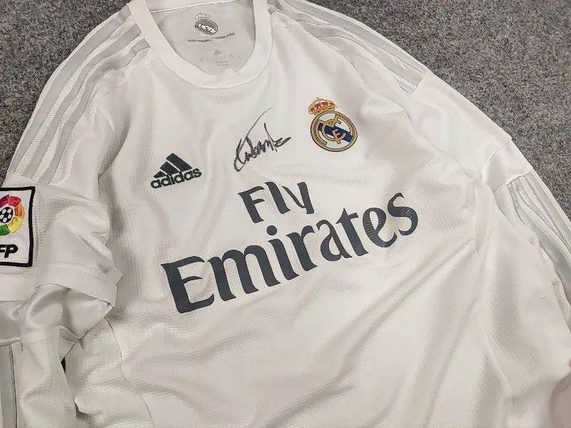 Adidas Aut 2015-16 Adidas Real Madrid Long Sleeve Jersey Shirt Home Size US M / EU 48-50 / 2 - 10 Thumbnail