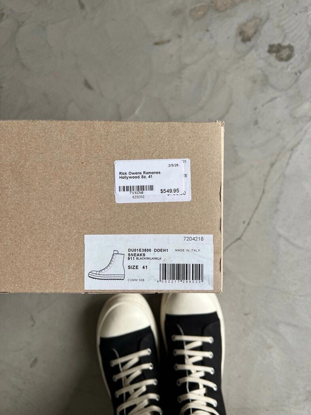 Rick Owens Rick Owens Ramones Hollywood Sz. 41 Size US 8 / EU 41 - 7 Thumbnail