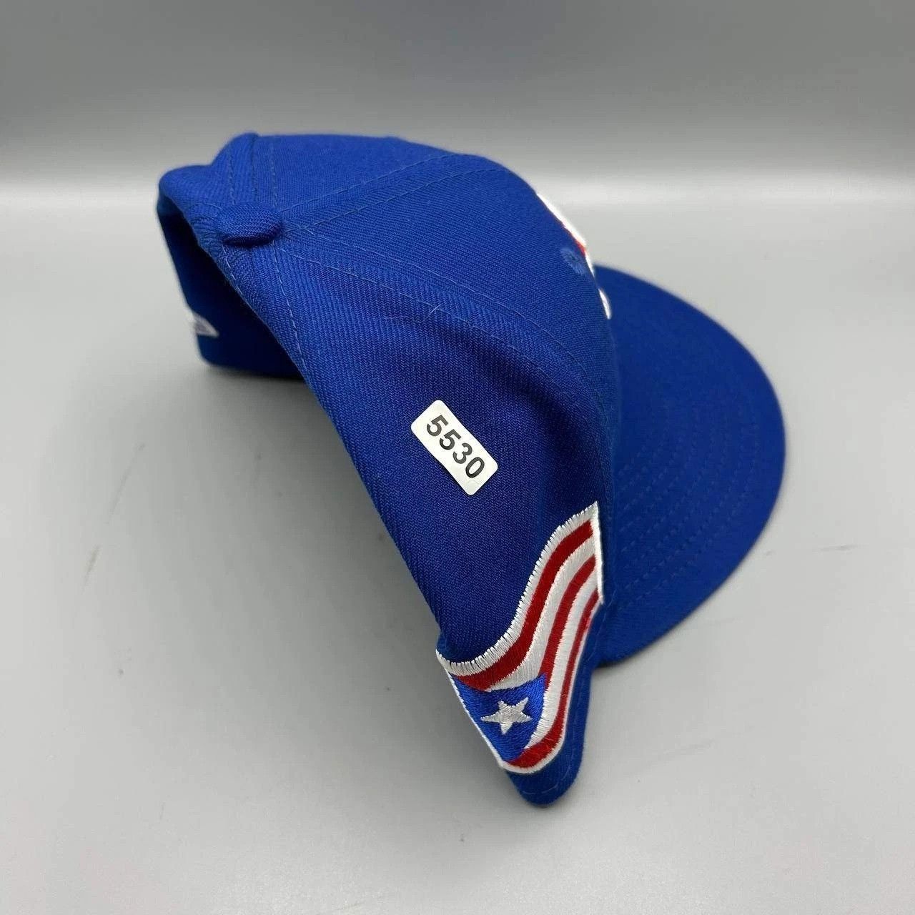New Era Puerto Rico Flag Hat Men 7 1/4 Blue Gray MLB Fitted Cap Size ONE SIZE - 9 Thumbnail