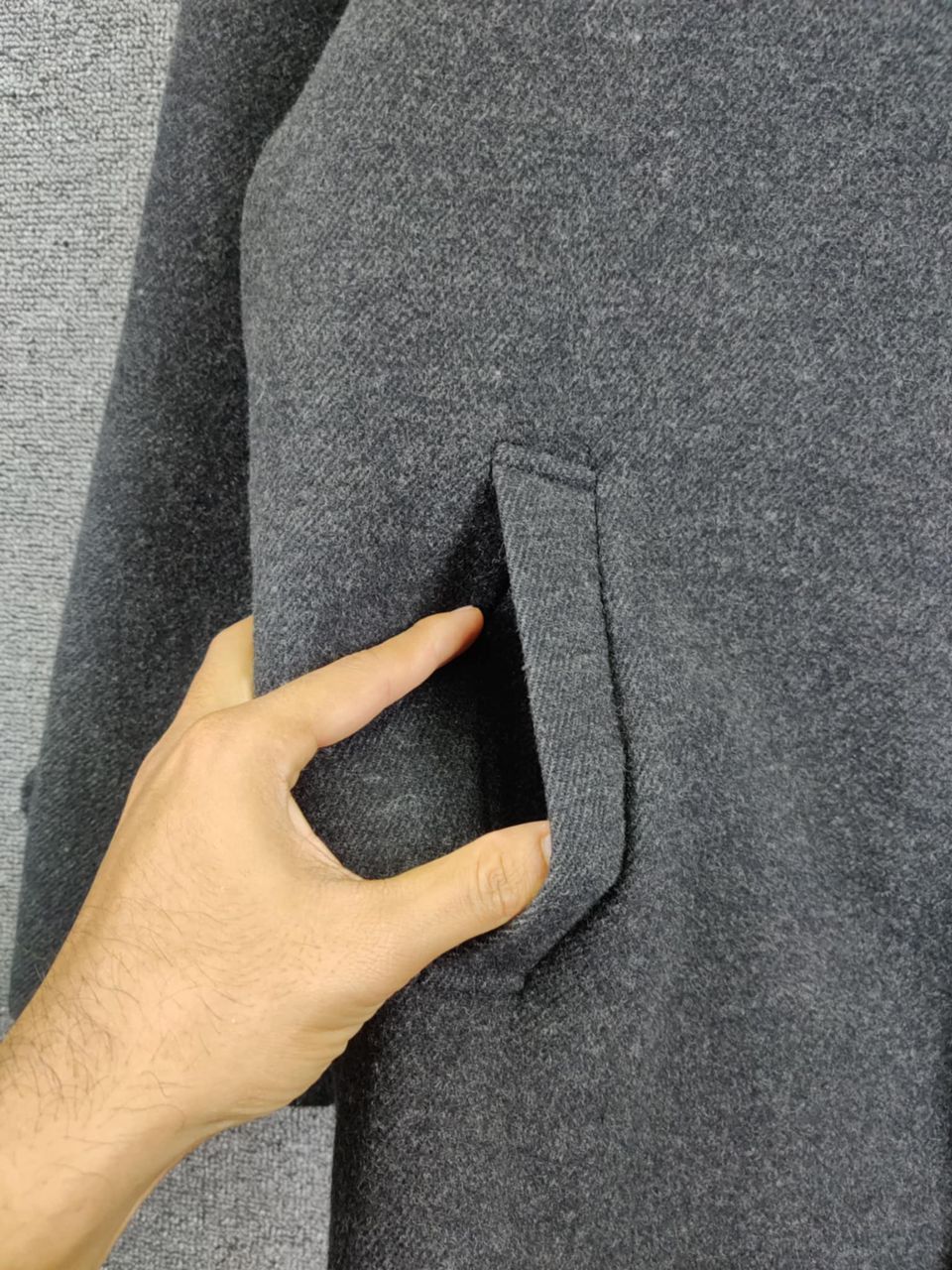 Balenciaga Balenciaga Paris Pour Homme Soft Wool Single Breasted Coat Size US L / EU 52-54 / 3 - 3 Thumbnail