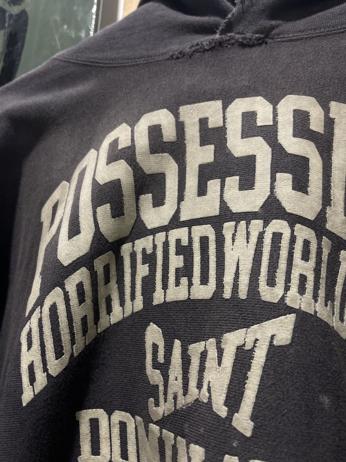 Saint Michael Saint Michael Black Grey Possession Hoodie Size US L / EU 52-54 / 3 - 3 Thumbnail