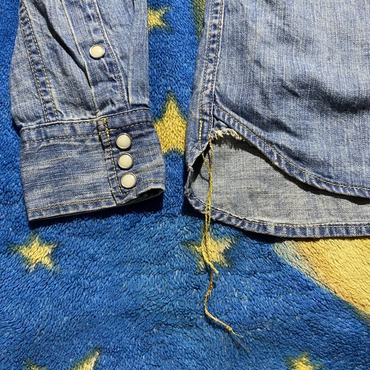 Remi Relief Remi Relief Blue Denim Western Shirt Size US S / EU 44-46 / 1 - 5 Thumbnail