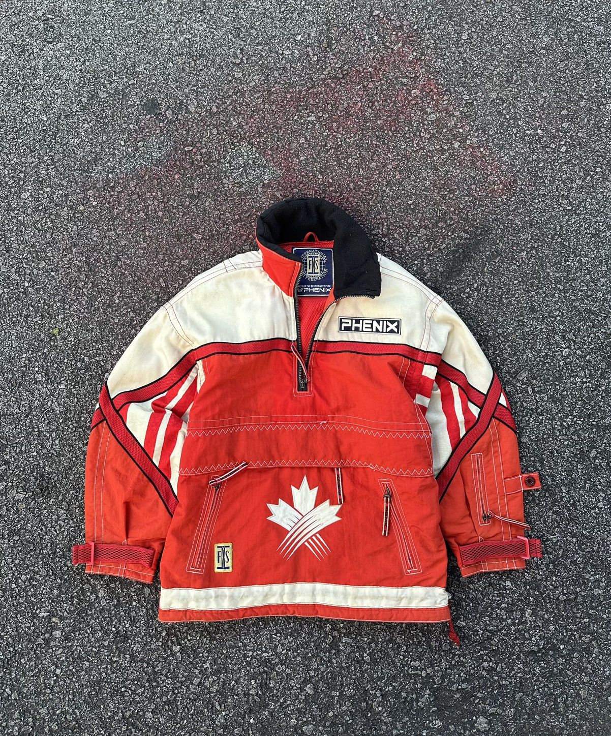 Vintage 👹Vintage Phoenix Canada Ski Federation Pullover Jacket Size US L / EU 52-54 / 3 - 7 Thumbnail