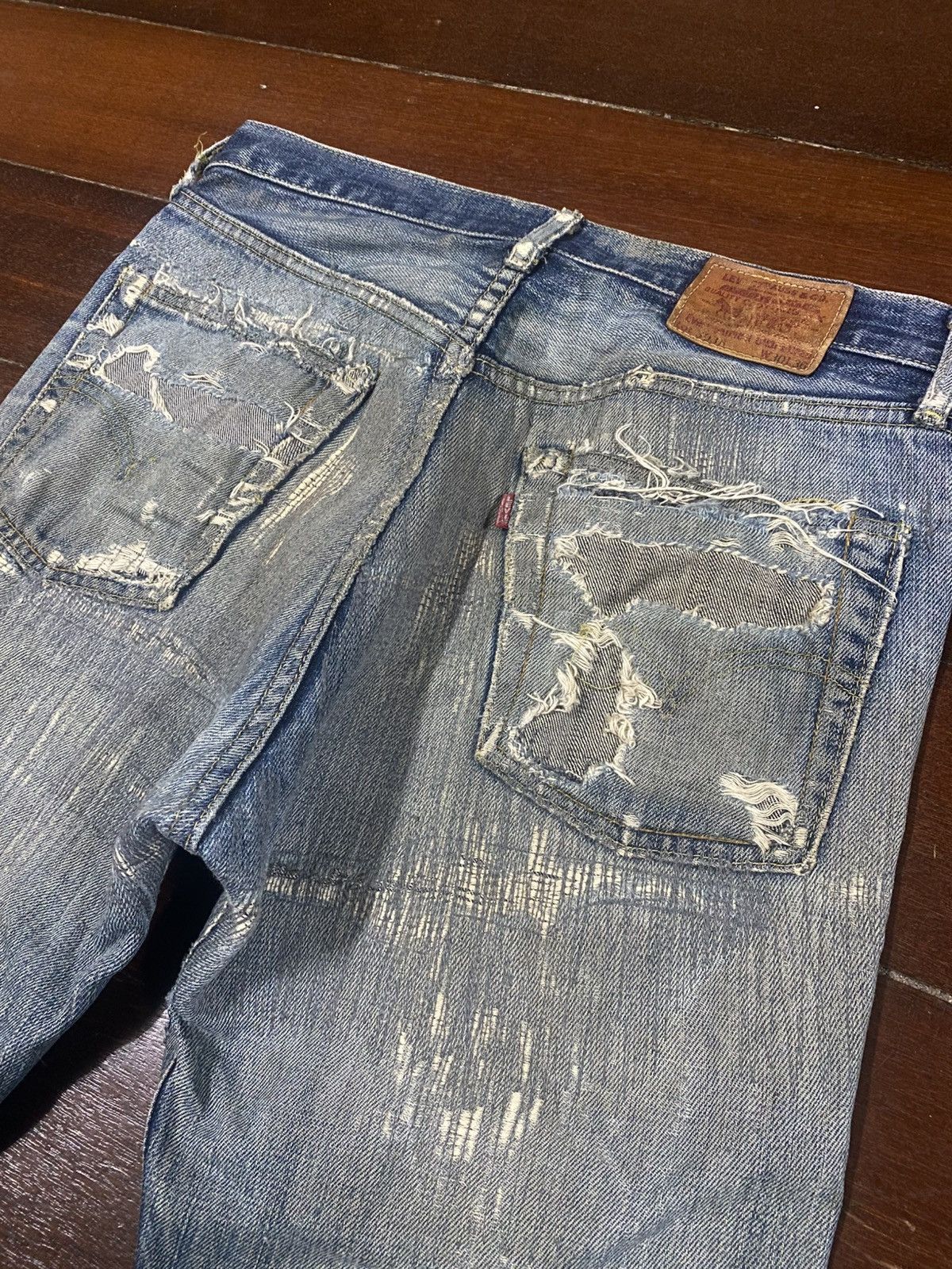 Levi's Vintage Clothing Vintage Levi’s Big E 503 RedLine boro distressed rework Size US 31 - 14 Thumbnail