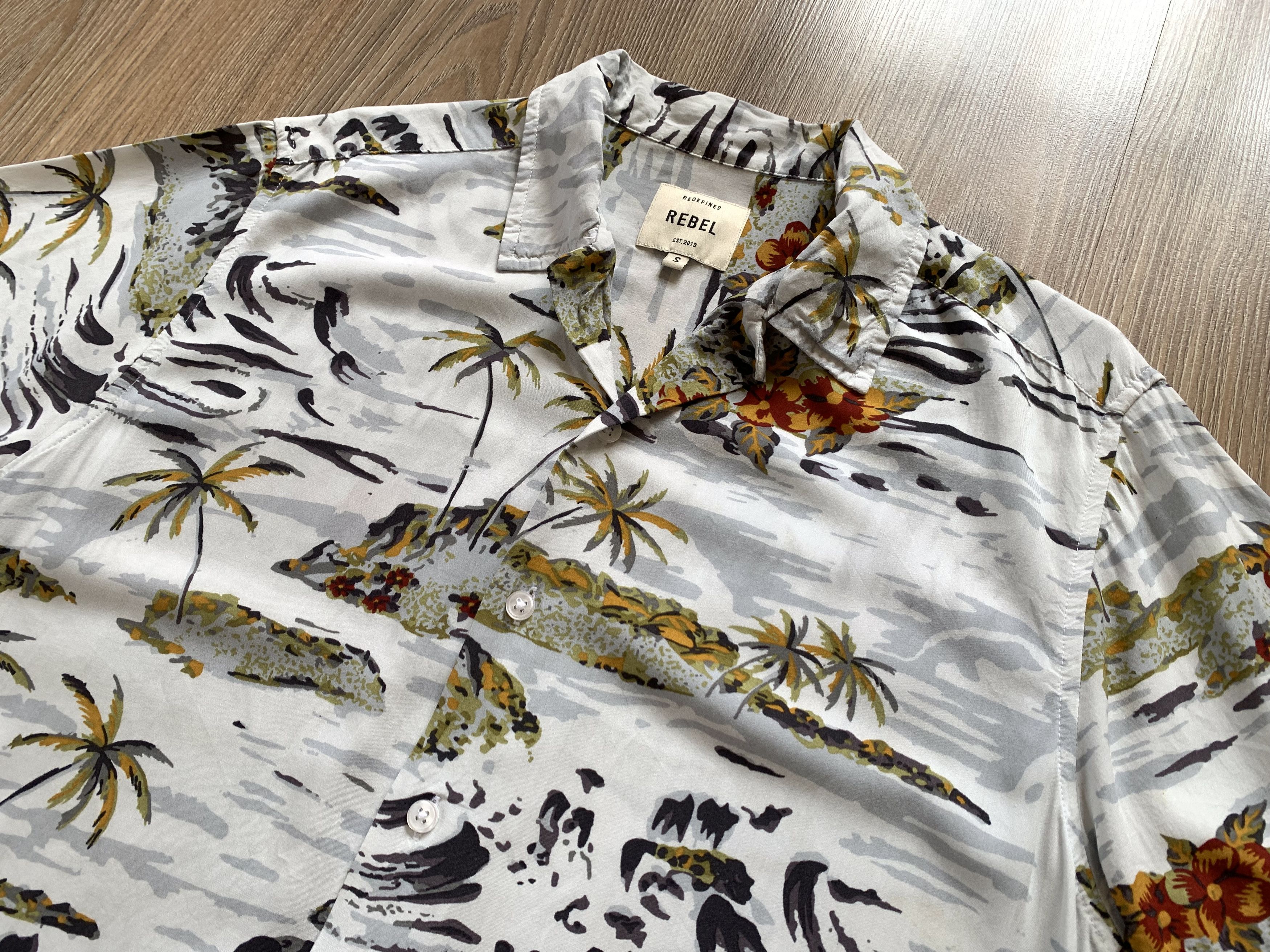 Rebel8 Rebel Printed Hawaiian Shirt Size US S / EU 44-46 / 1 - 4 Thumbnail