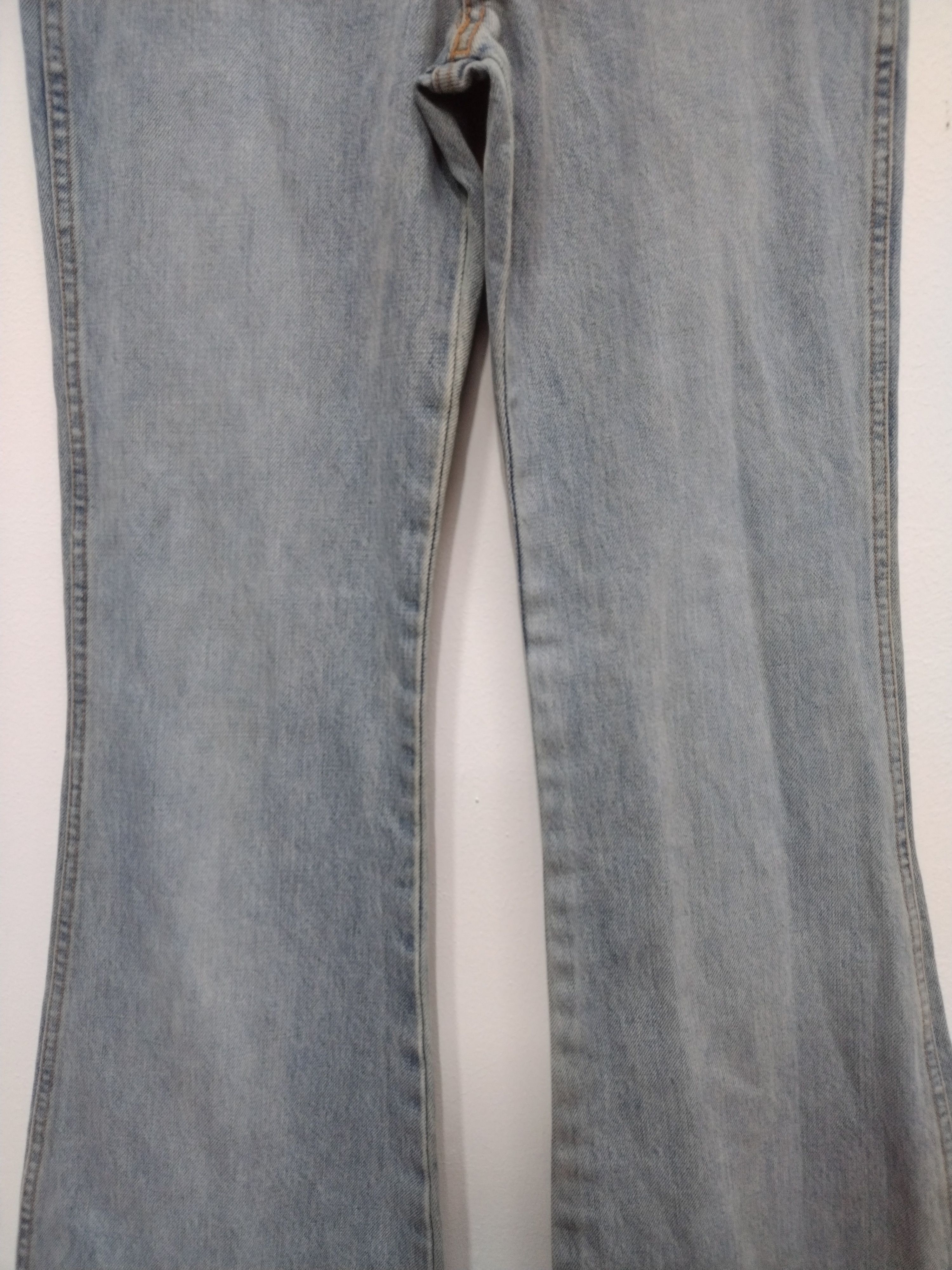 Japanese Brand × Le Grande Bleu (L.G.B.) × Vintage Vintage BLUE WAY Flare Bootcut Faded Jeans Bell Button Size 28" / US 6 / IT 42 - 6 Thumbnail