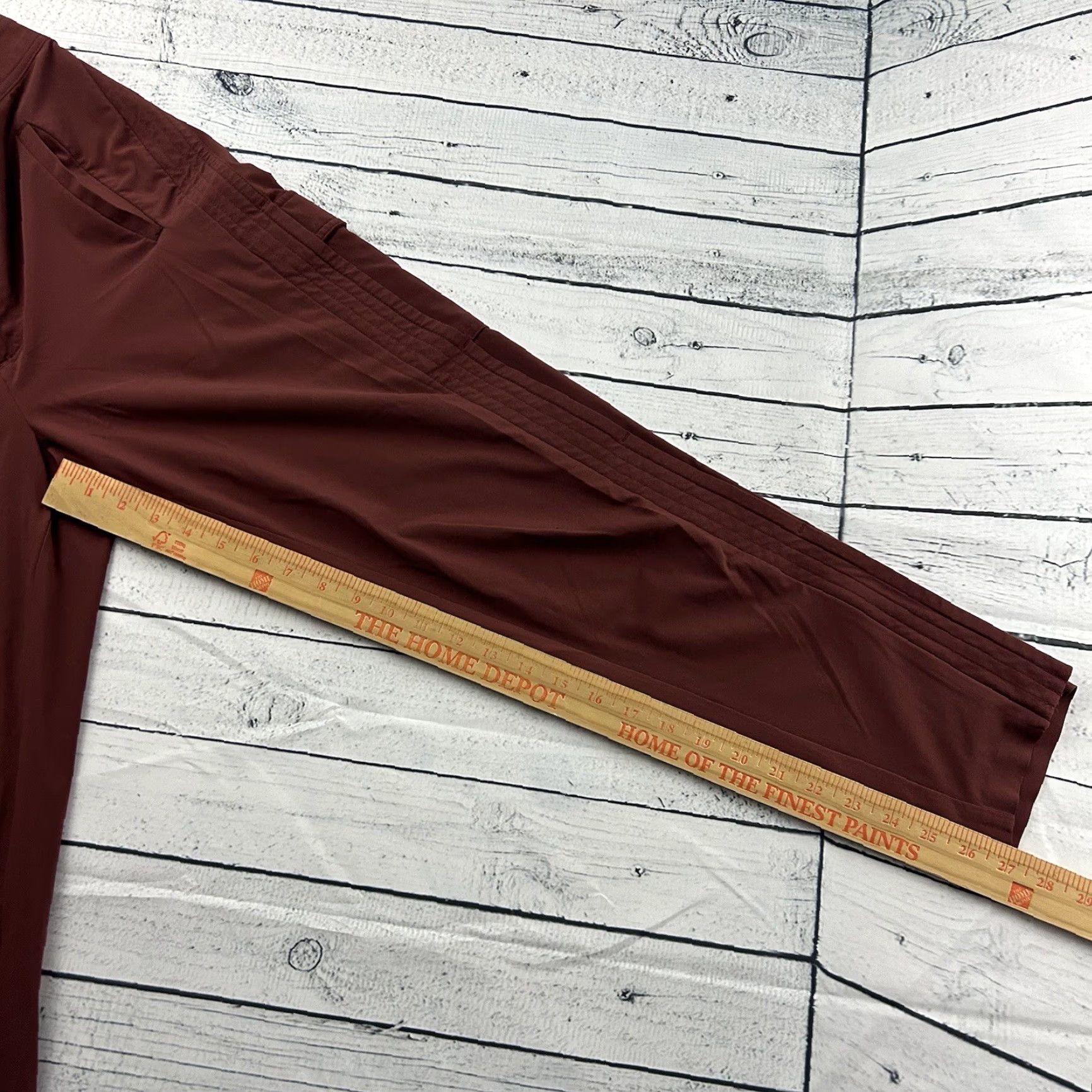Athleta Athleta Pants Casual Women's Size 4 Ankle Red/Maroon Zip Pocket 4 Womens Shoes? Size 27" / US 4 / IT 40 - 4 Thumbnail