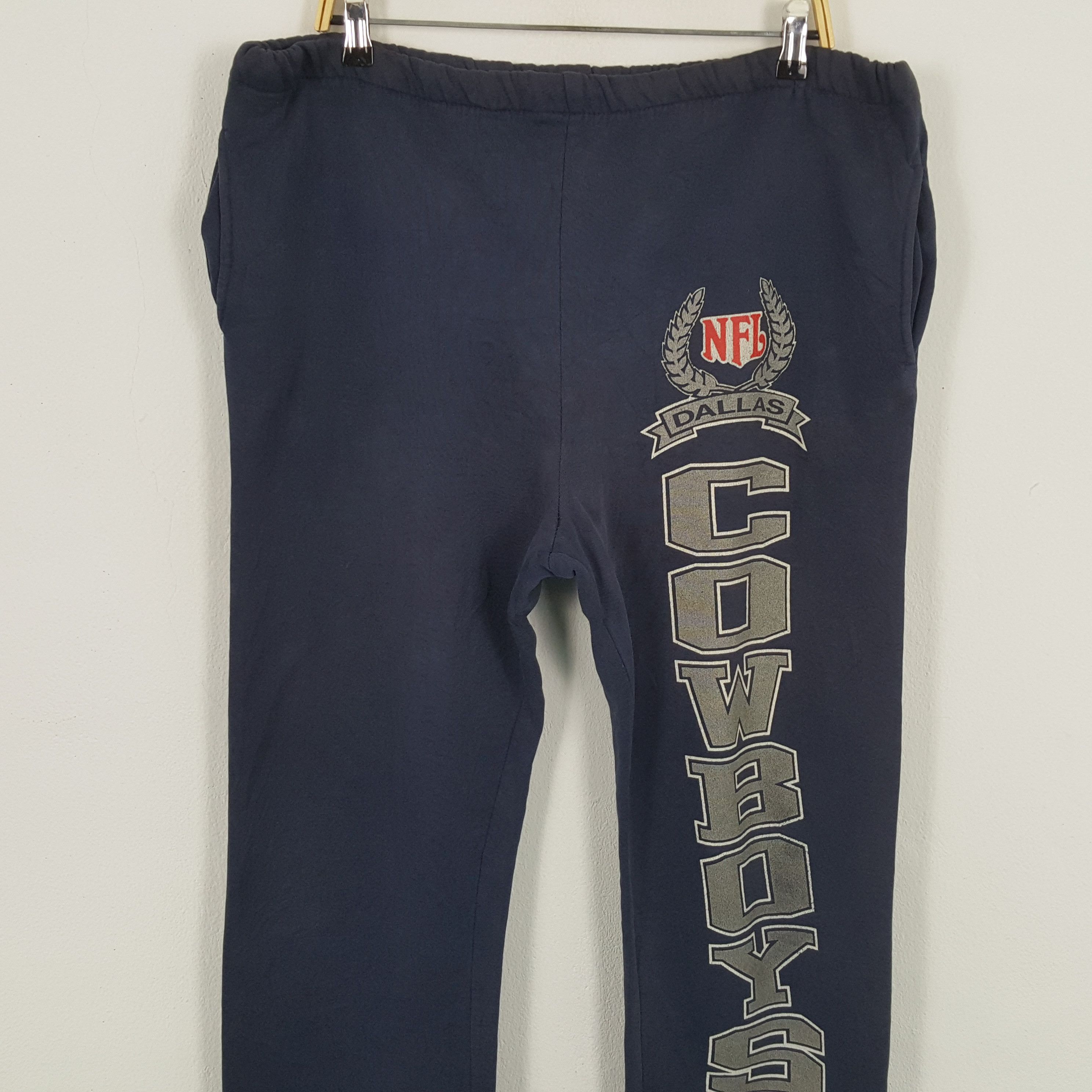 NFL × Vintage Vintage 90's NFL DALLAS COWBOYS American Football Sweatpants Size US 36 / EU 52 - 2 Thumbnail
