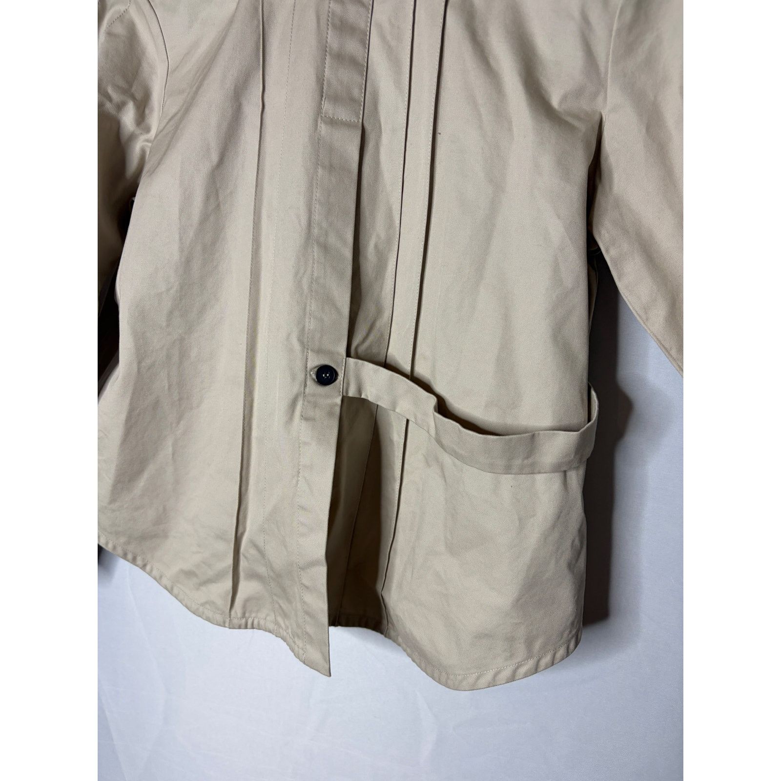 Other OKADA Paris minimalist beige cotton jacket sz T1 XS/S Size XS / US 0-2 / IT 36-38 - 6 Thumbnail