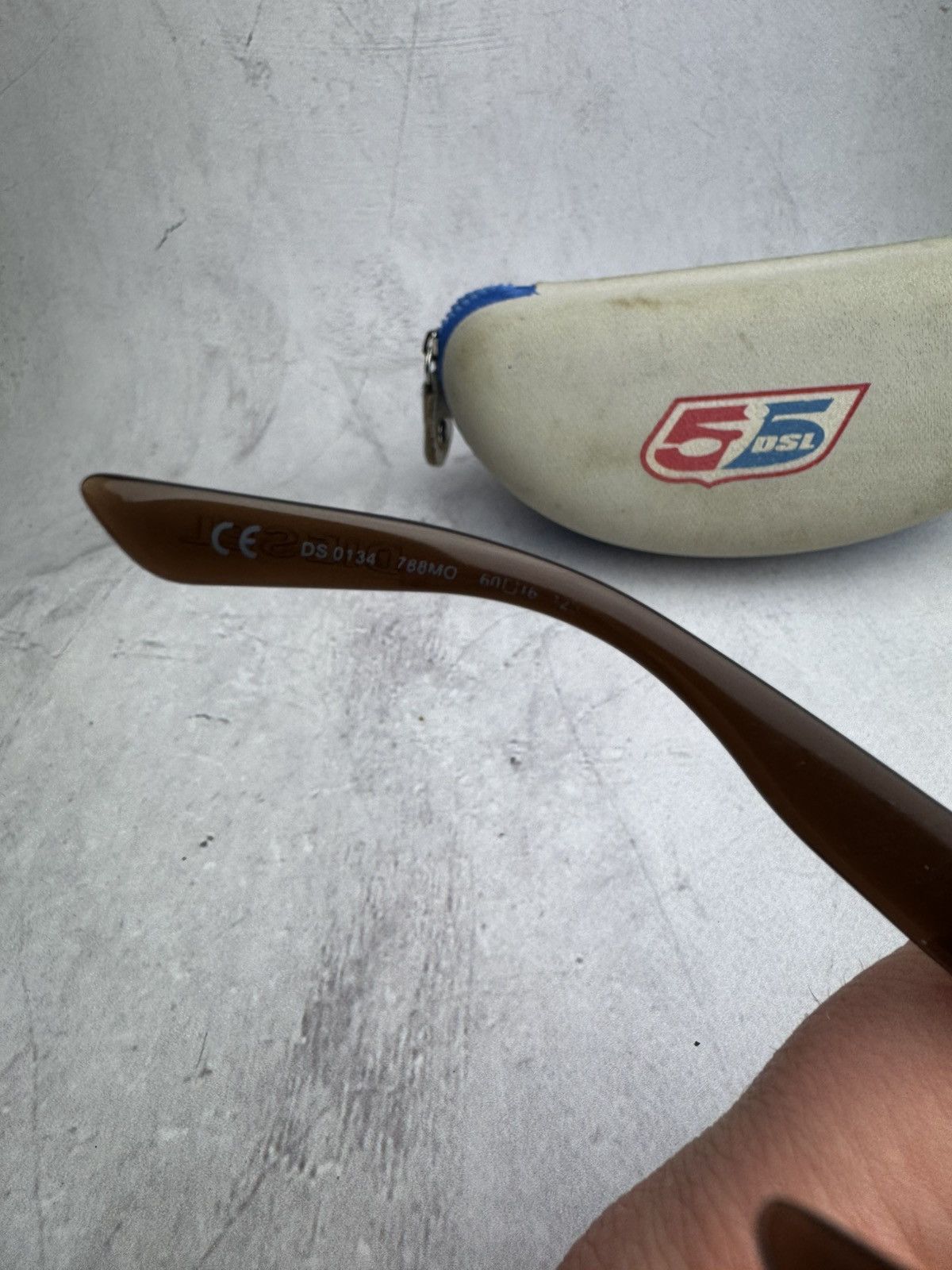 Diesel Sunglasses Vintage Eyewear Logo Y2K Case