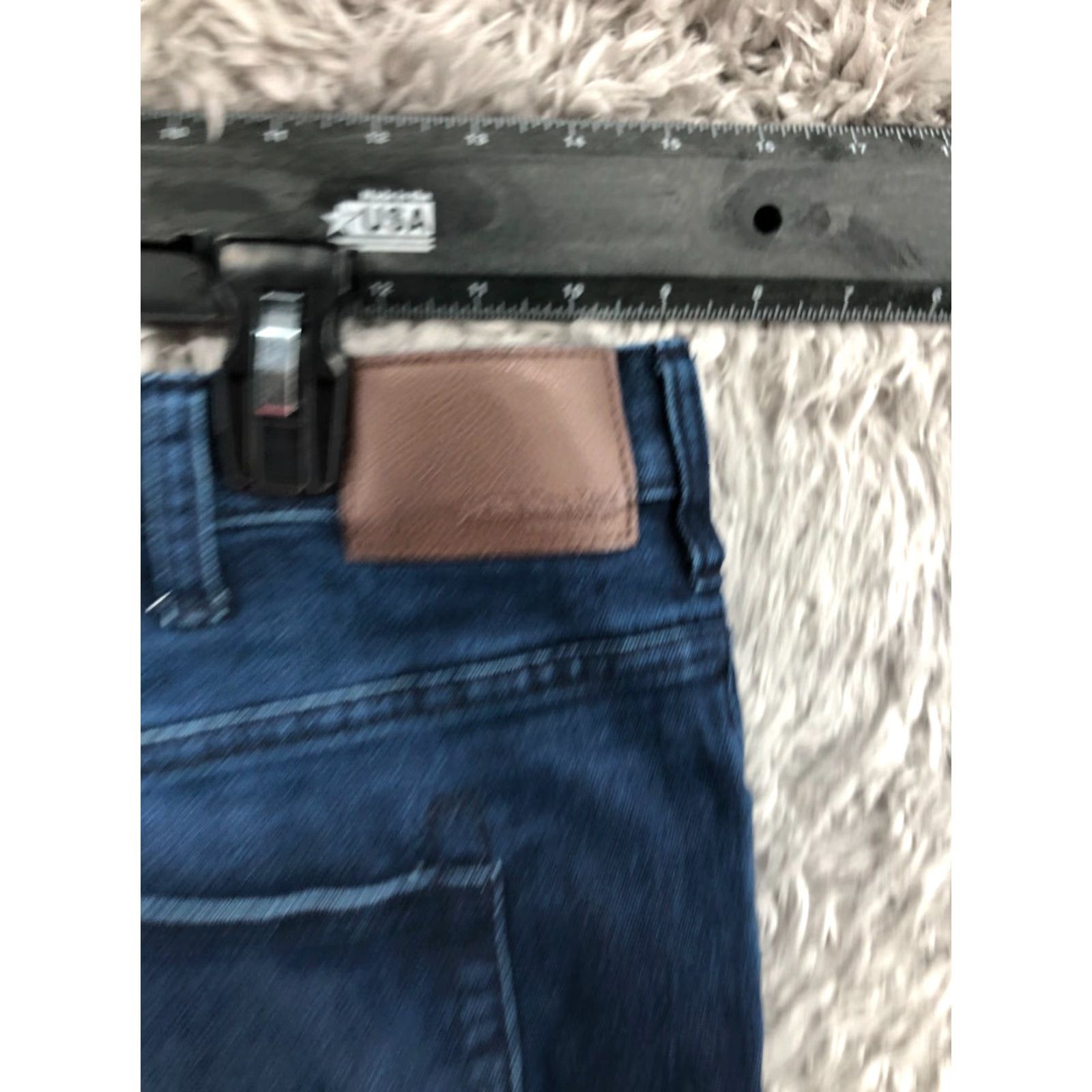 Vintage JACHS New York Jeans - 40x29 - Mens Straight Regular Fit Blue Denim Mid Rise 5-Pocket Cotton Blend Waist 40 Inseam 29 - Classic American Style Size US 40 / EU 56 - 6 Thumbnail